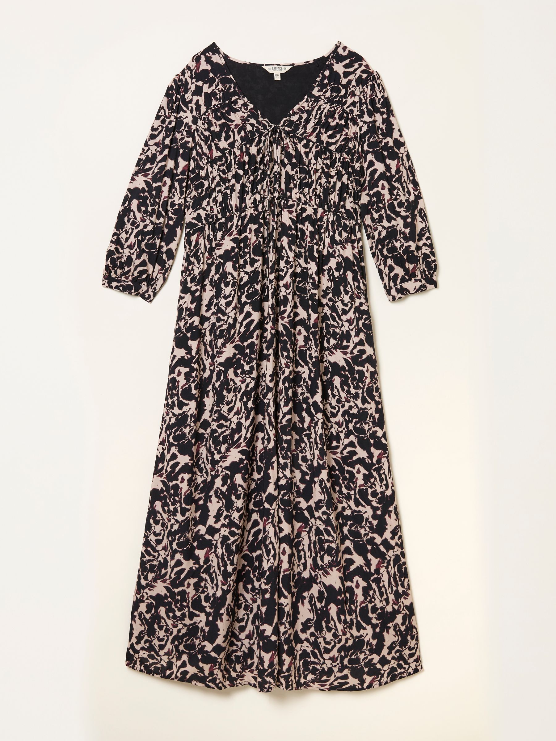 Pippin Black Animal Swirl Regular Midi Dress - Image 6 of 6