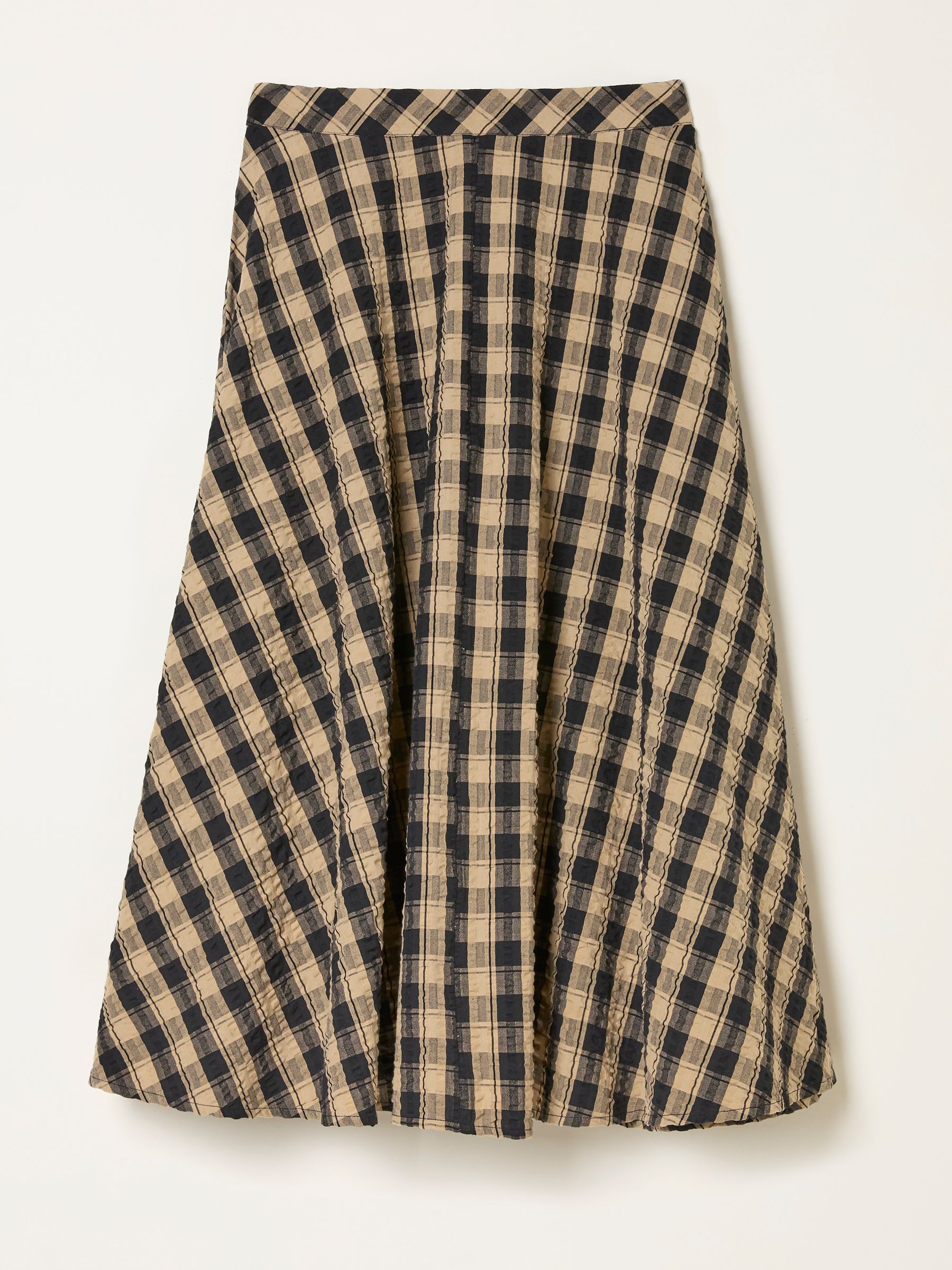 Tilda Black Check Midi Skirt | FatFace USA
