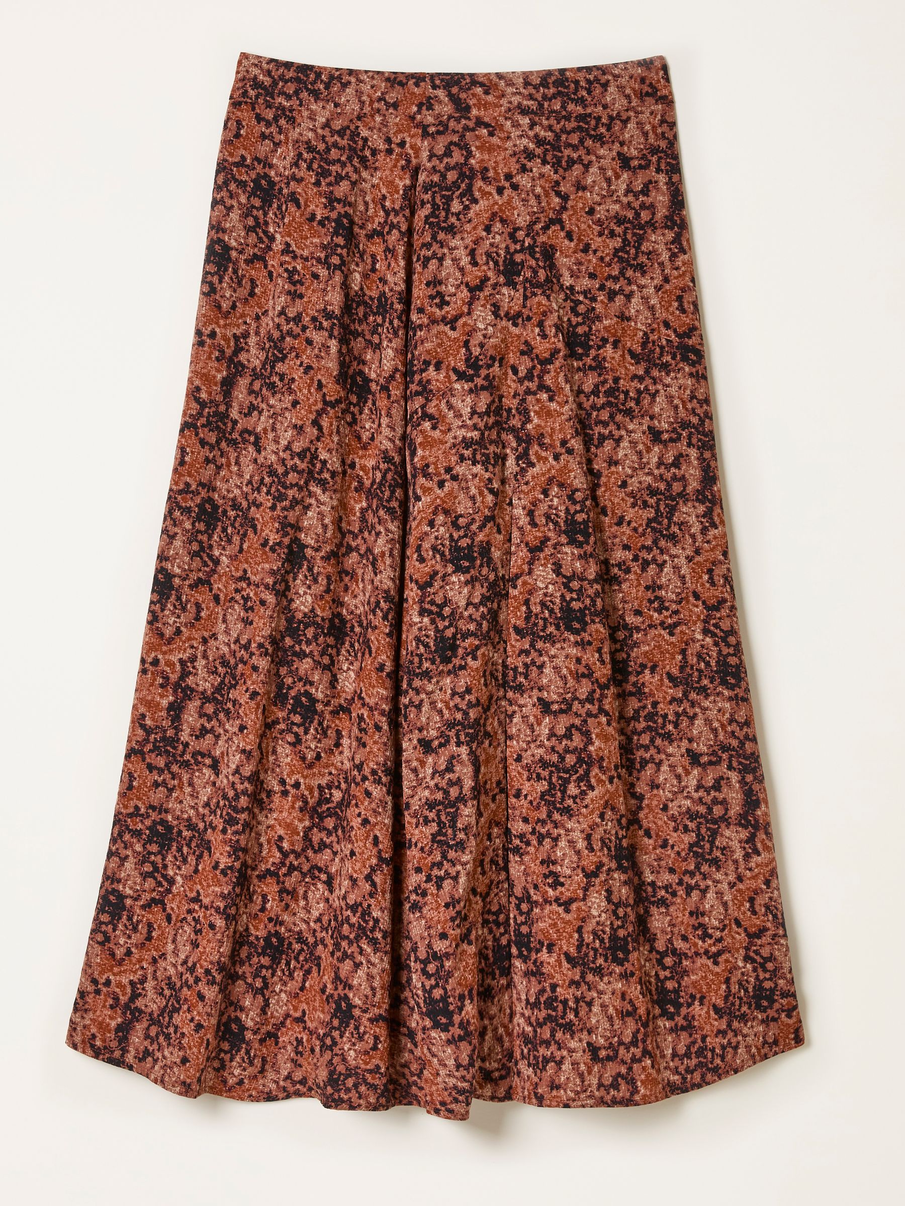 Skye Dusky Purple Vintage Texture Midi Skirt - Image 6 of 6