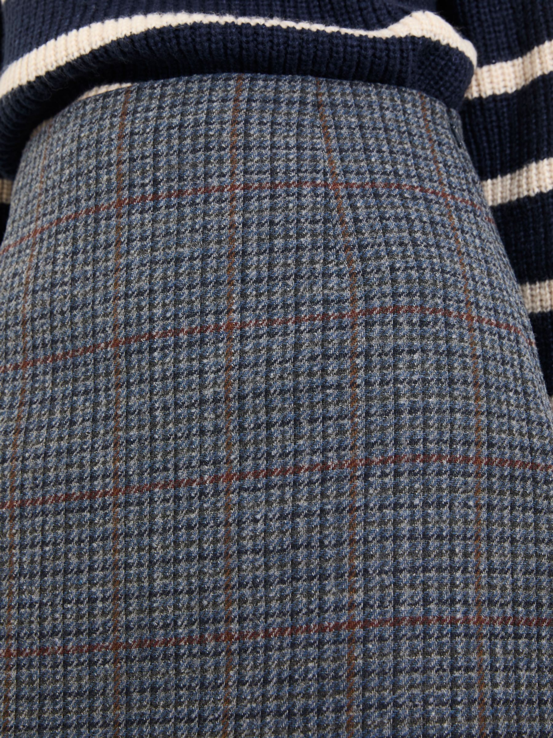 Jackie Charcoal Grey Tweed Wool Skirt - Image 5 of 7