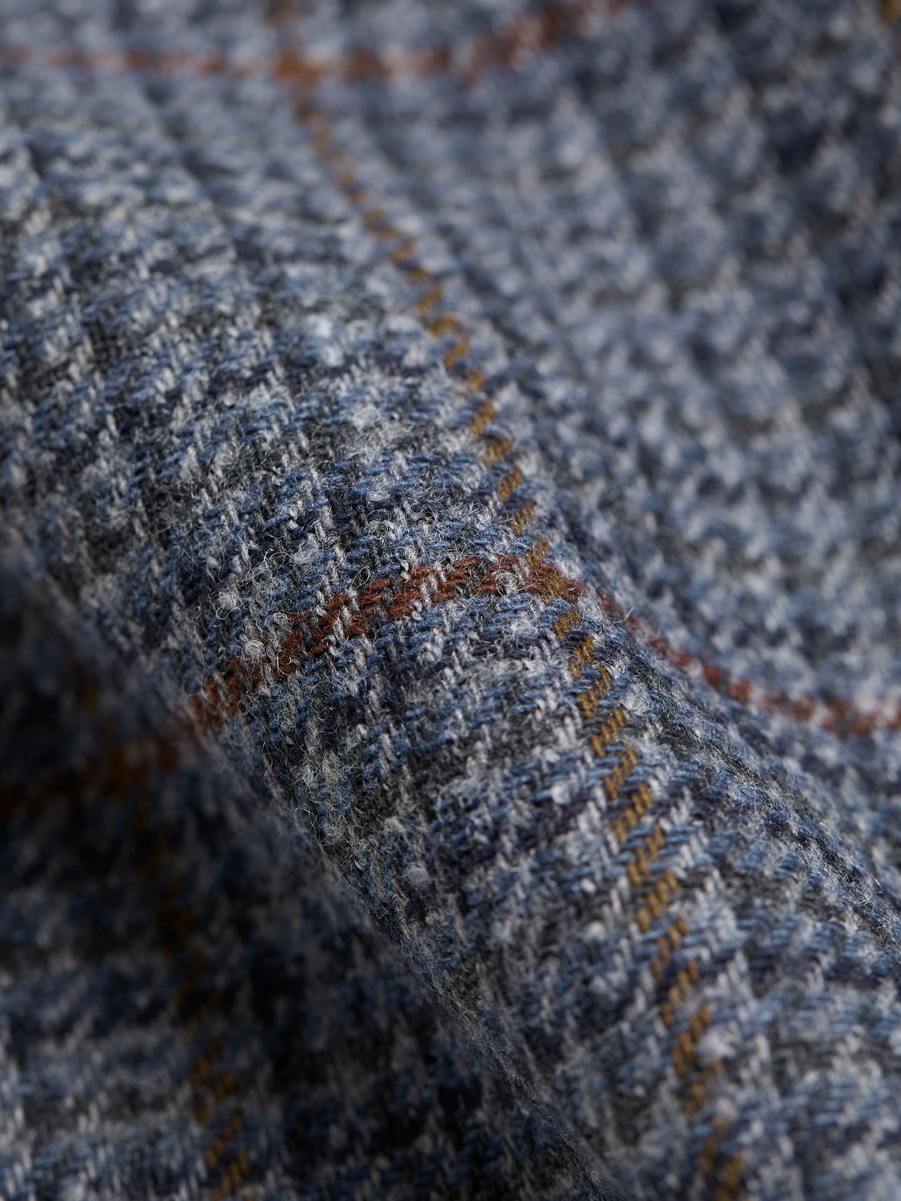 Jackie Charcoal Grey Tweed Wool Skirt - Image 6 of 7