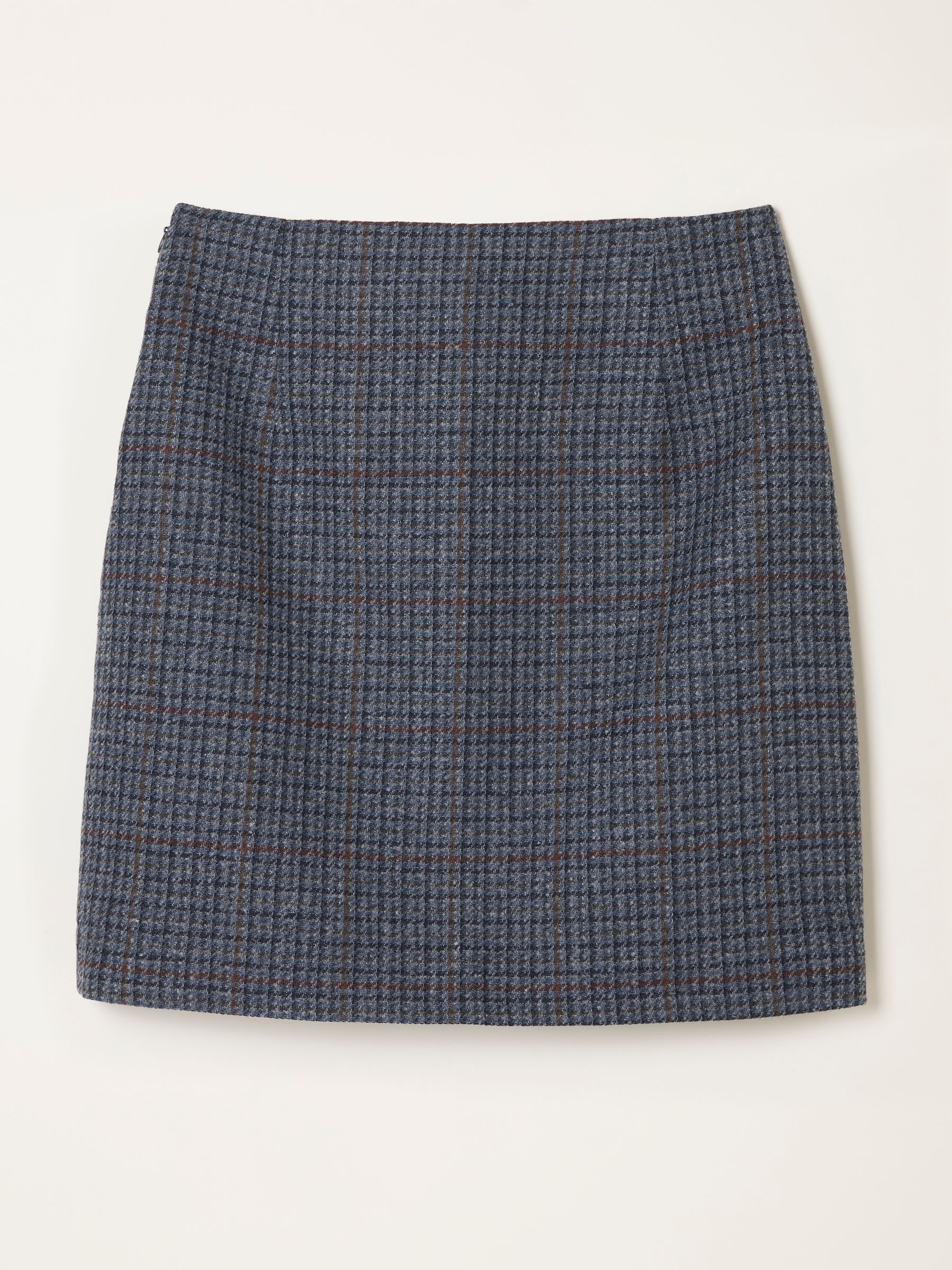 Jackie Charcoal Grey Tweed Wool Skirt - Image 7 of 7