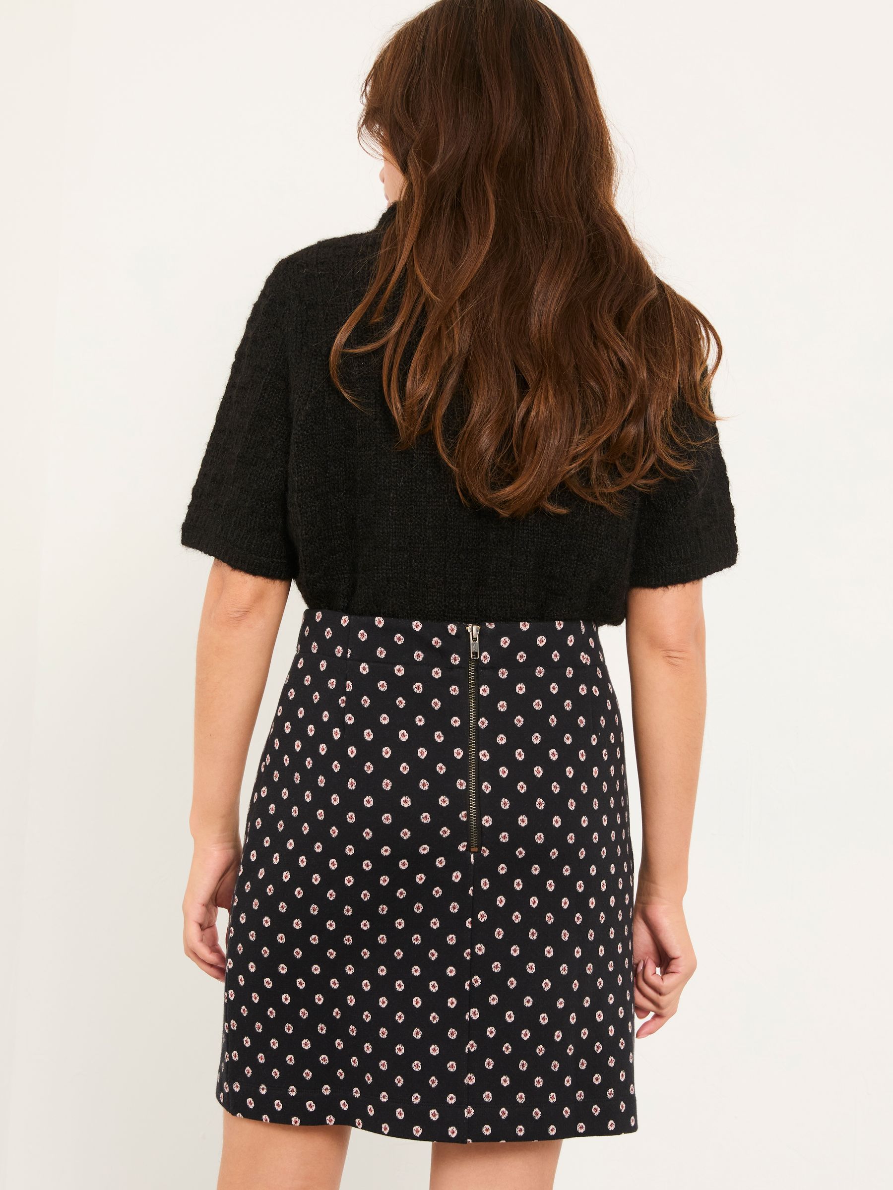 Jackie Black Metallic Skirt - Image 2 of 5