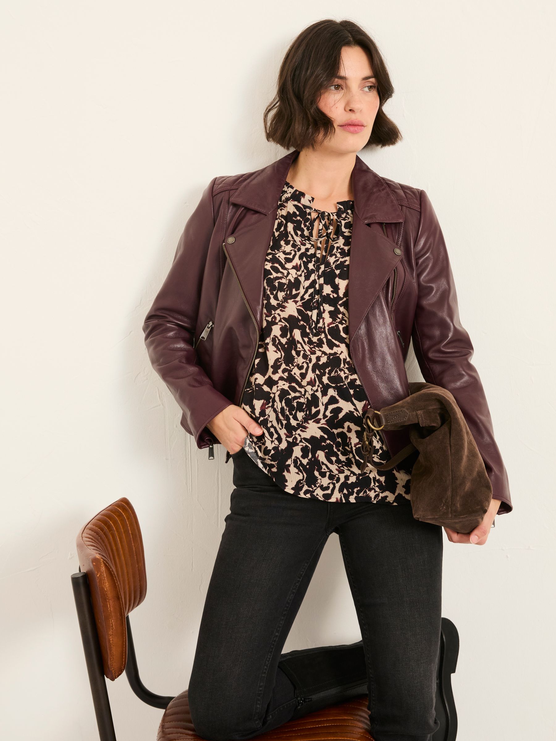 Lil Black Animal Swirl Blouse - Image 4 of 6