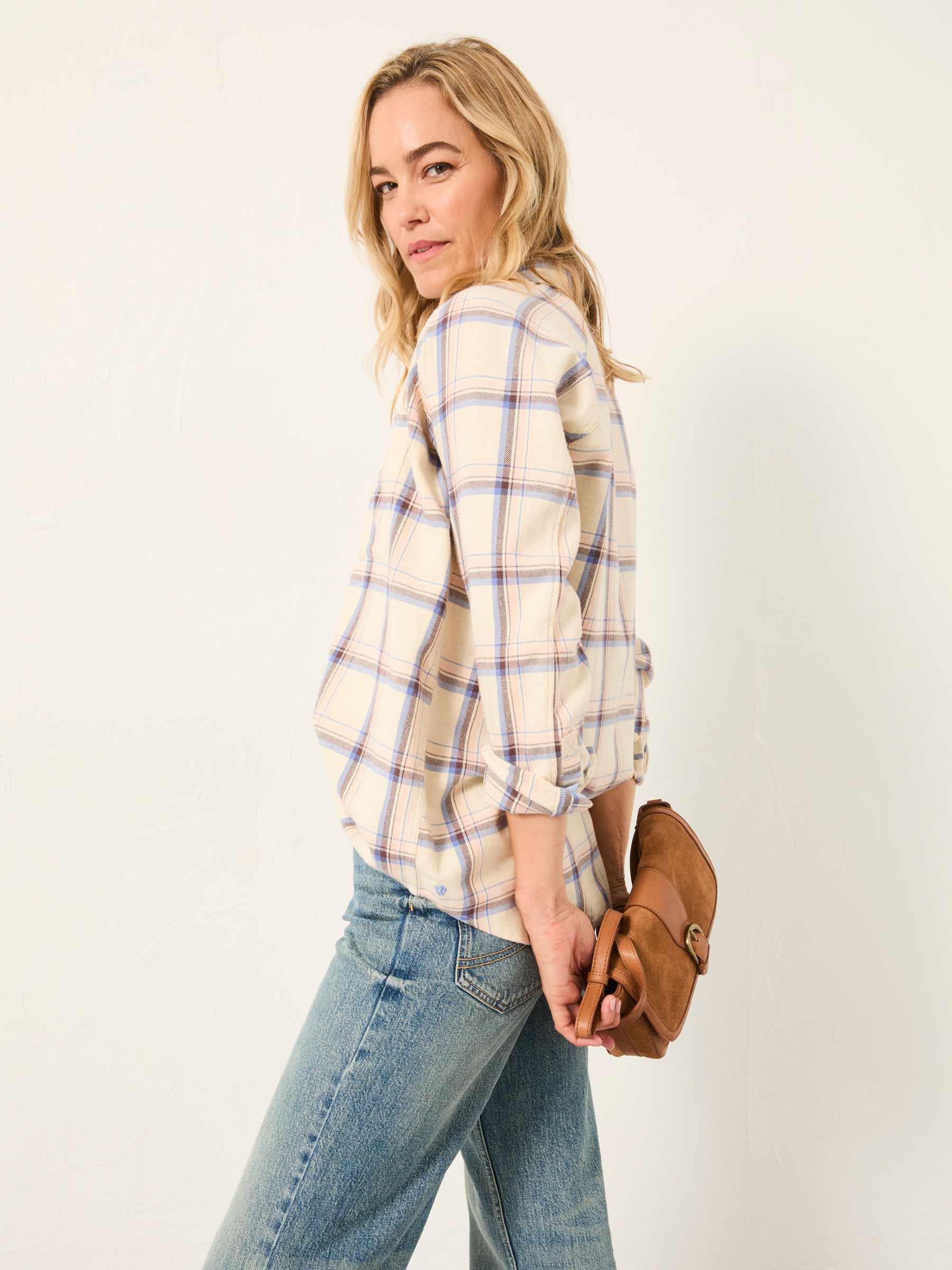 Bessie Ivory Check Shirt - Image 4 of 6