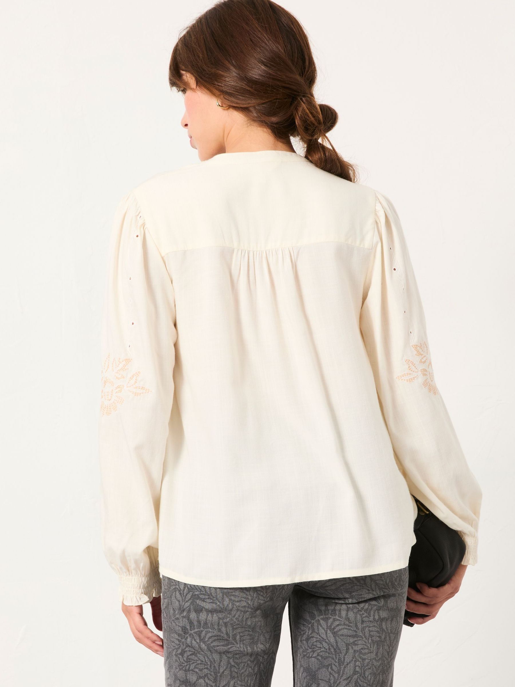 Ashley Ivory Emb Blouse | FatFace USA