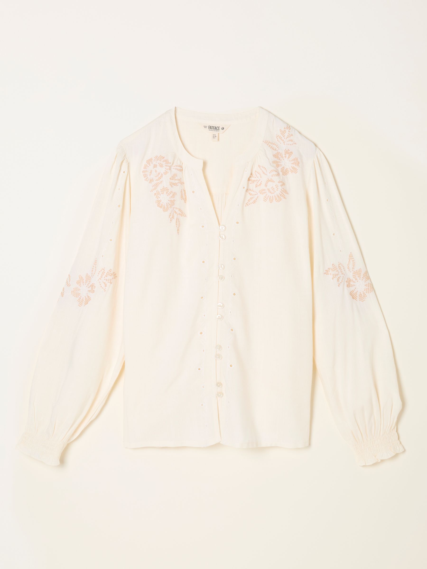 Ashley Ivory Emb Blouse | FatFace USA