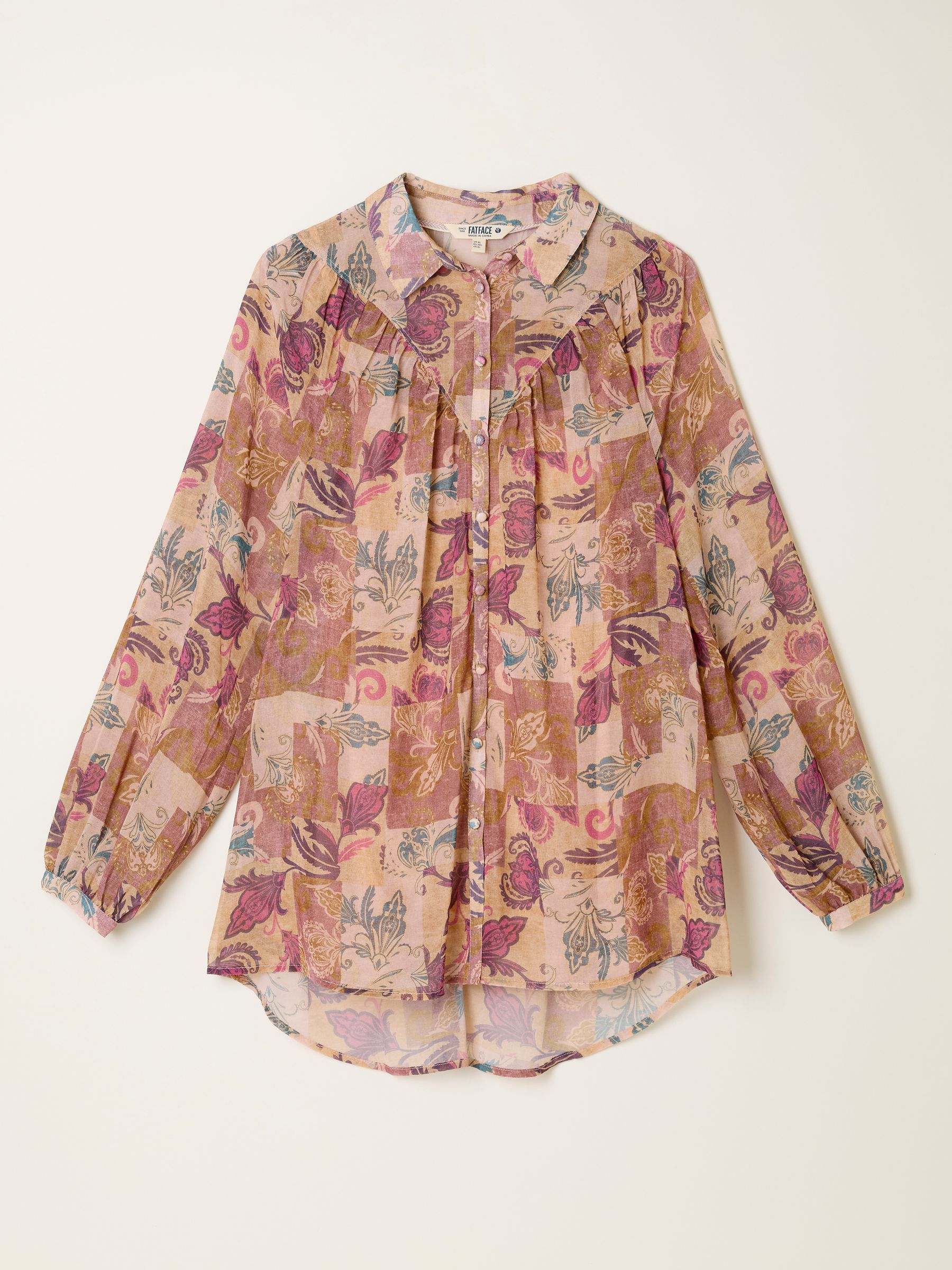 Pamala Rose Pink Patched Chintz Blouse - Image 1 of 1