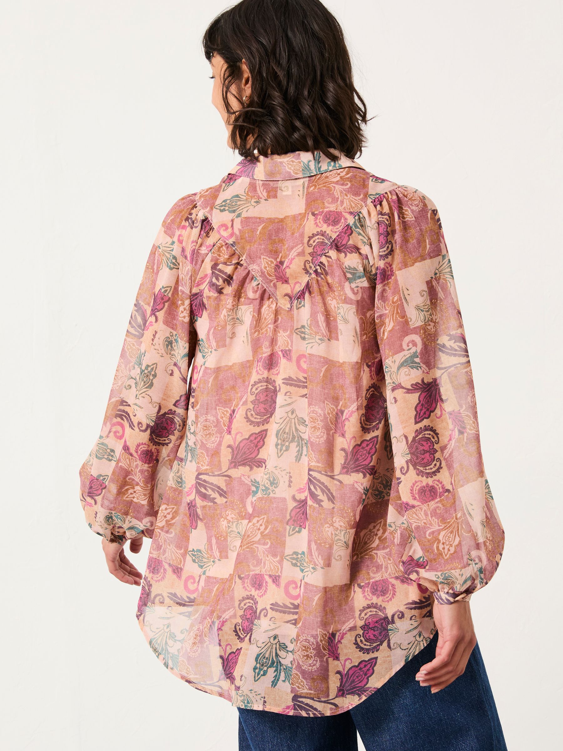 Pamala Rose Pink Patched Chintz Blouse - Image 2 of 6
