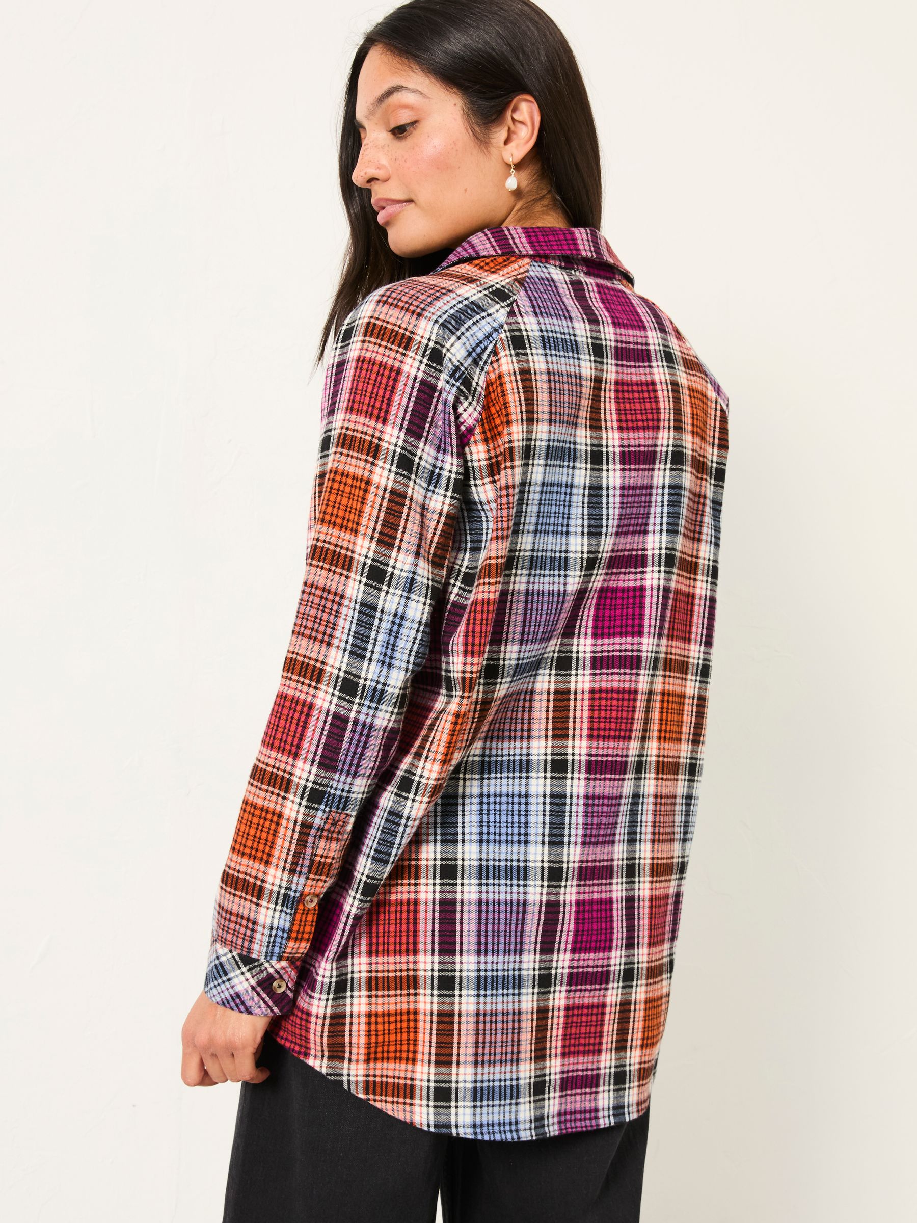 Bessie Plum Purple Check Shirt - Image 2 of 5