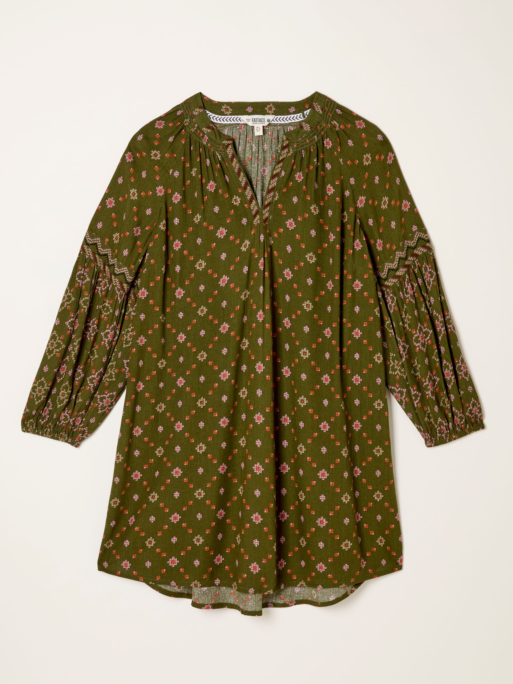 Charlie Olive Green Stitch Tunic - Image 5 of 5