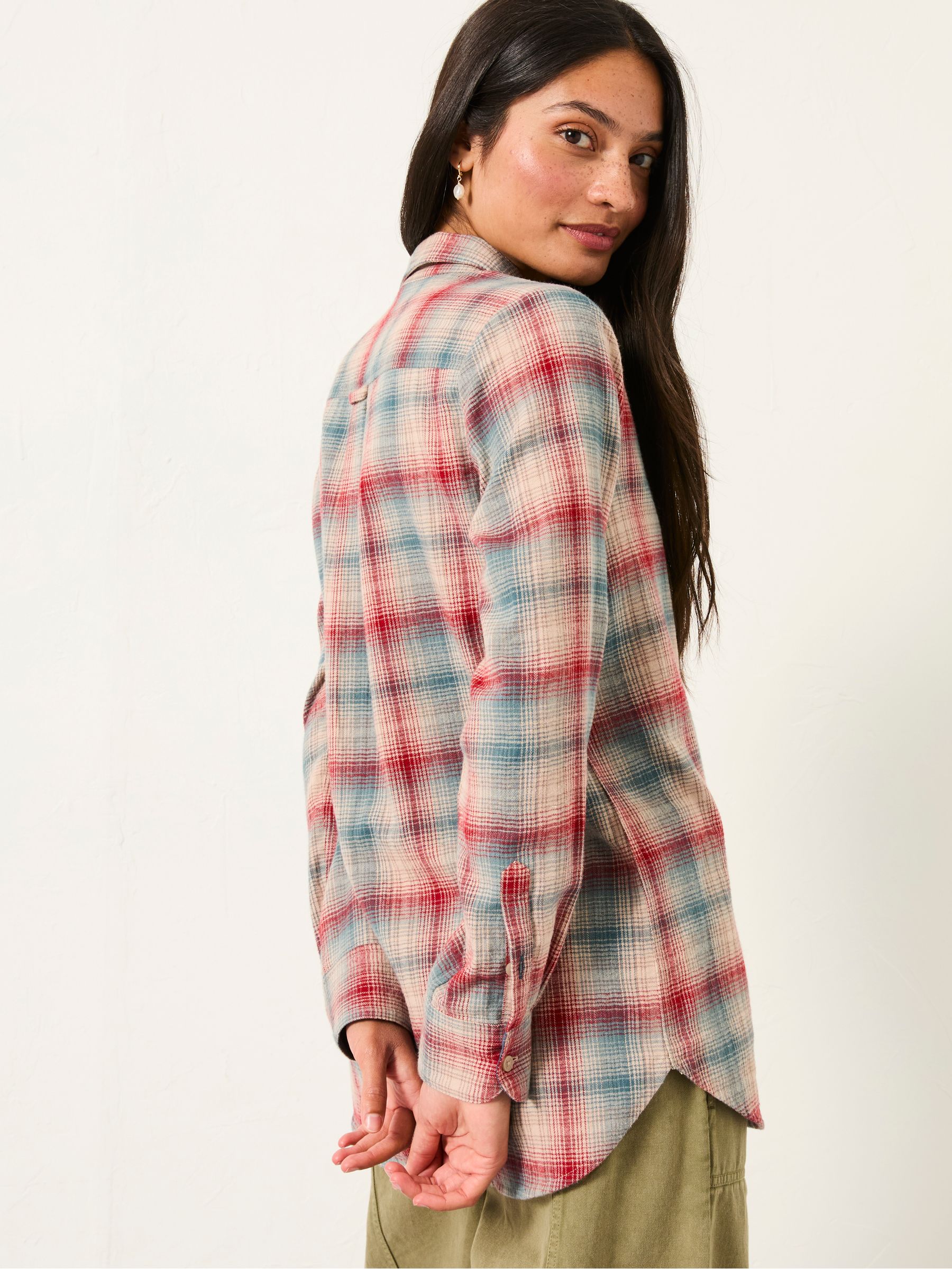 Olivia Red Check Shirt - Image 2 of 5