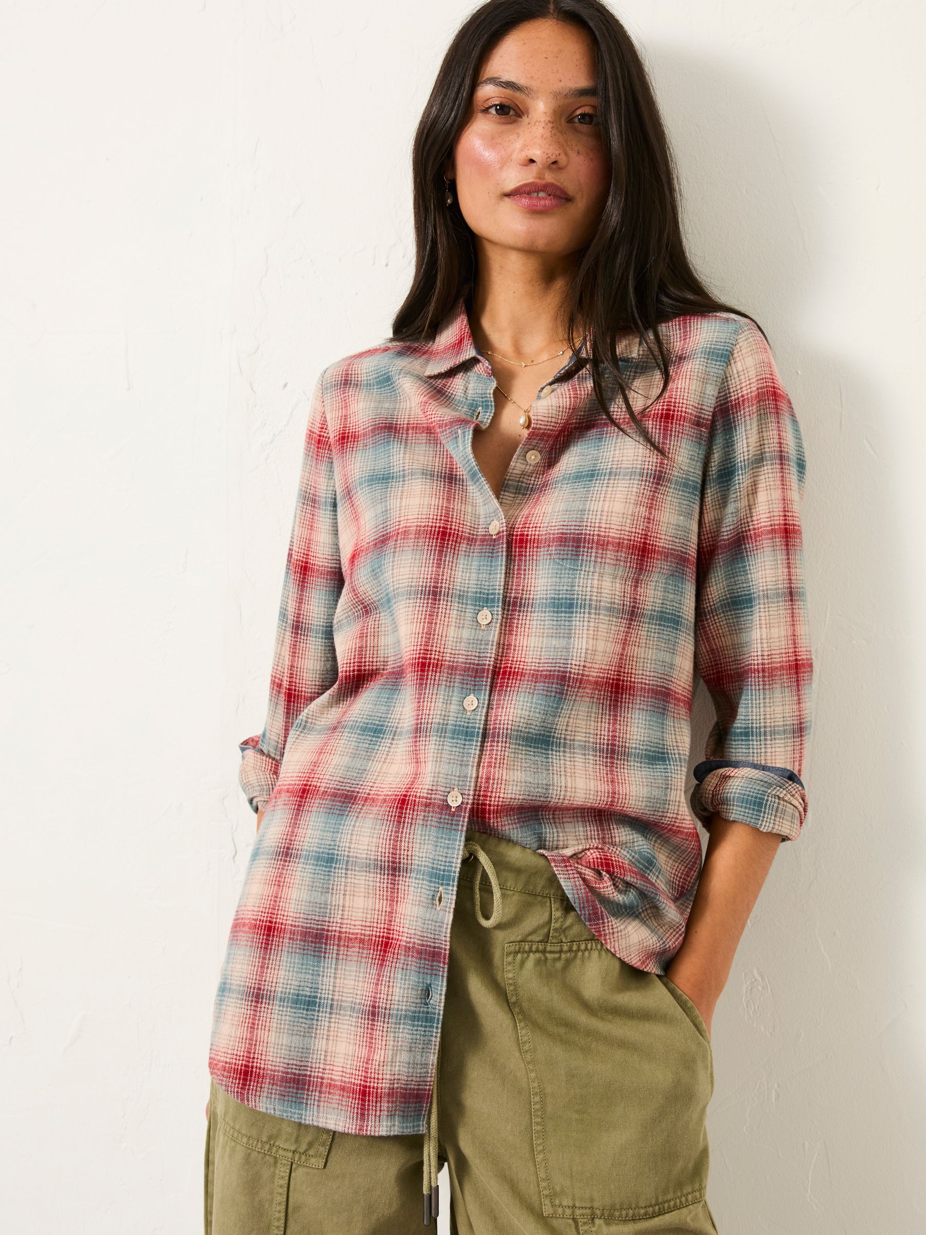 Olivia Red Check Shirt - Image 3 of 5