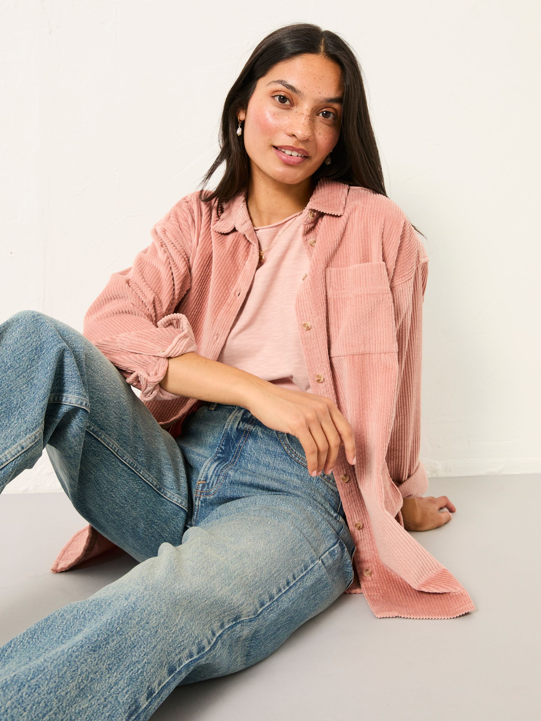 Carolin Rose Pink Cord Shirt - Image 5 of 6