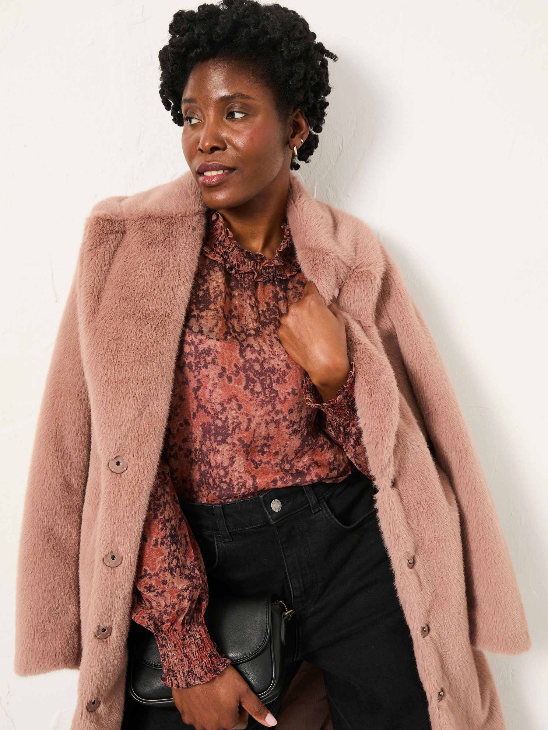 Jaclyn Dusky Purple Vintage Texture Blouse - Image 4 of 5