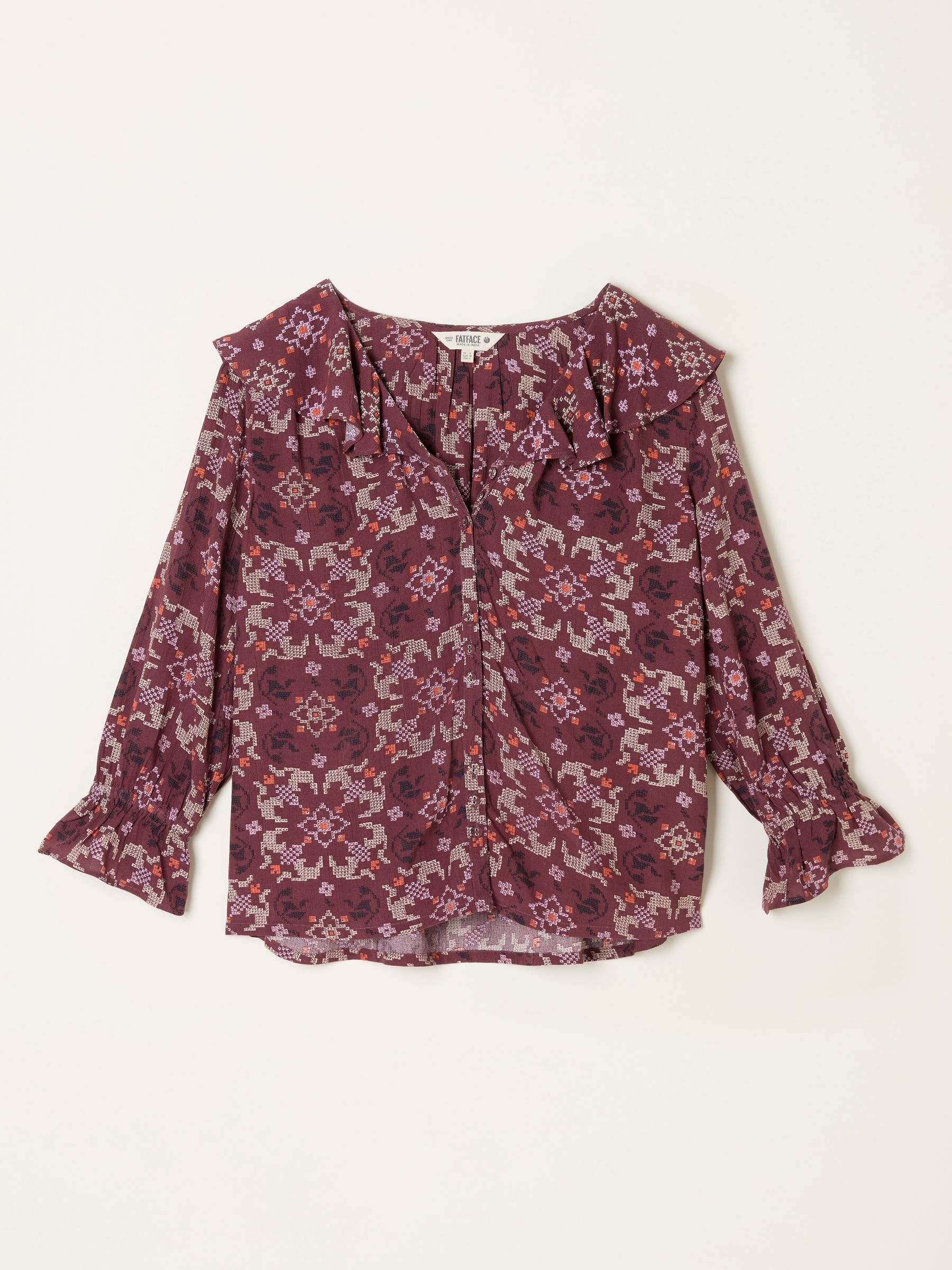 Etta Dusky Purple Stitch Blouse - Image 5 of 5