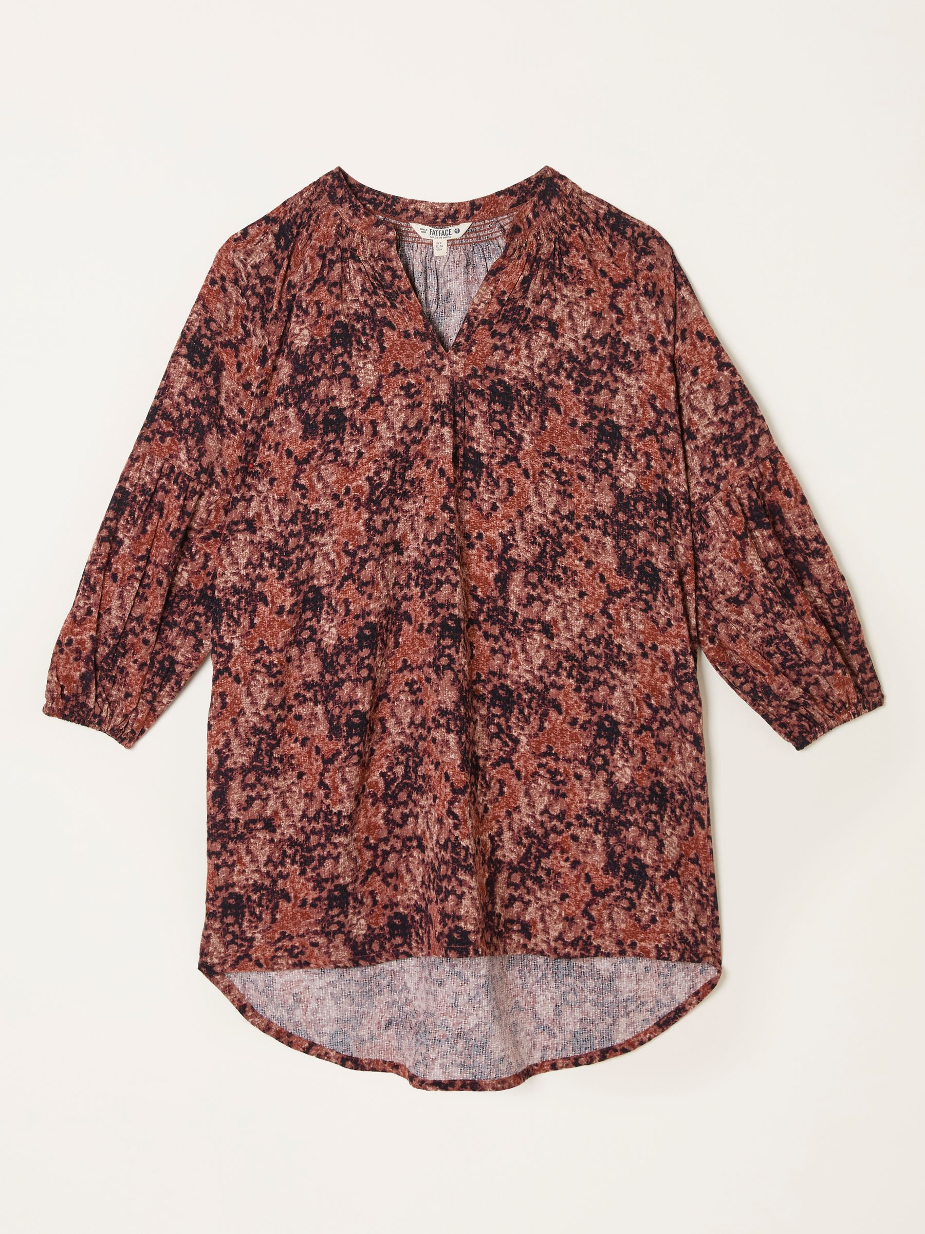 Charlie Dusky Purple Vintage Texture Tunic - Image 4 of 4