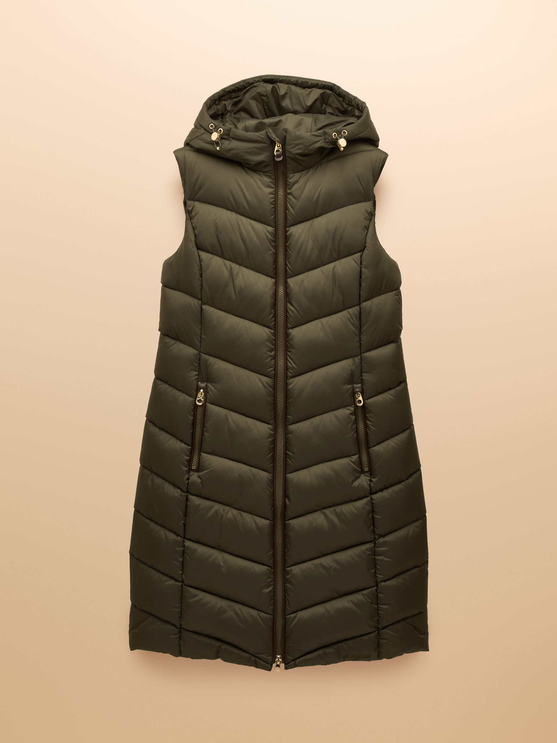 Moorsdale Green Longline Showerproof Padded Gilet with Hood - Image 10 of 10 Moorsdale Green Longline Showerproof Padded Gilet with Hood - Image 10 of 10