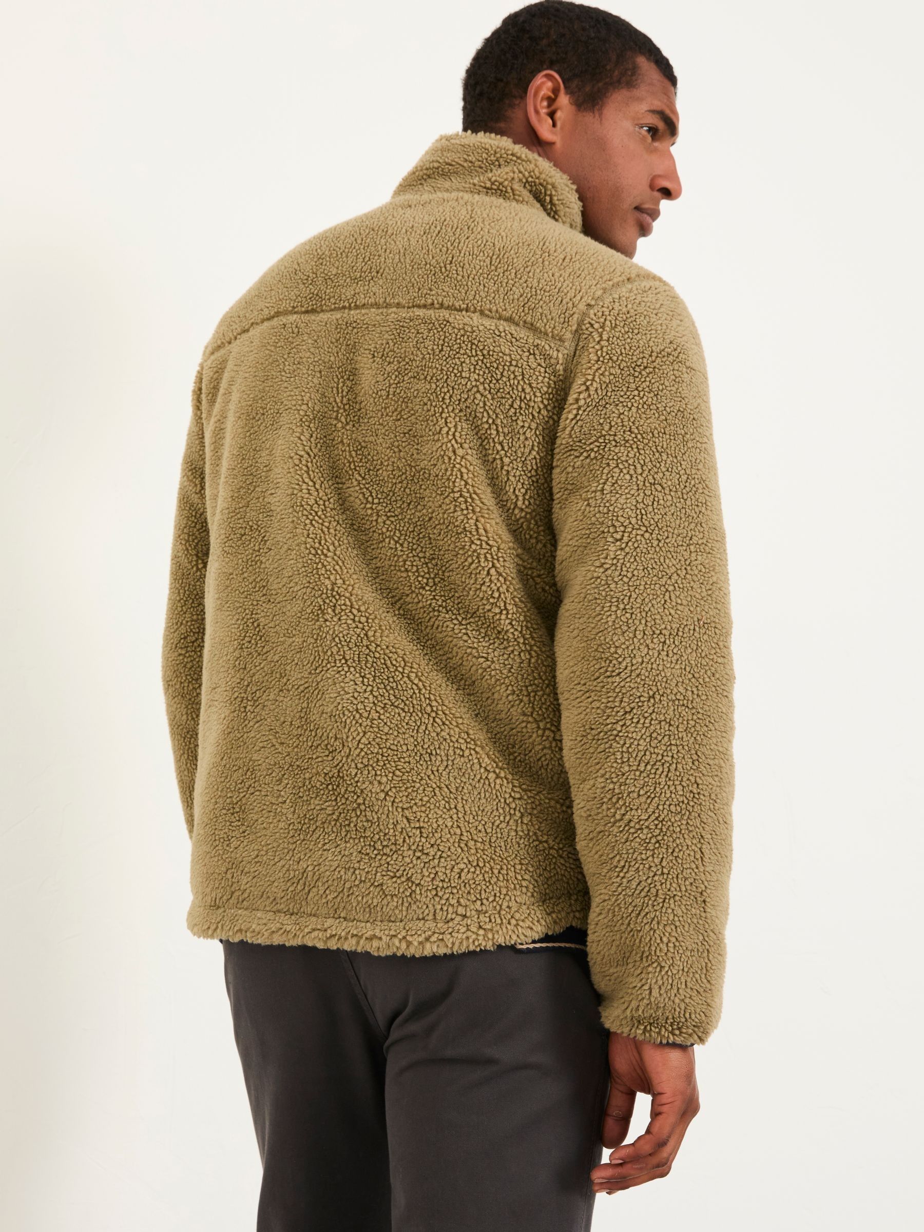 Tromso Khaki Green Fleece Jacket - Image 2 of 5