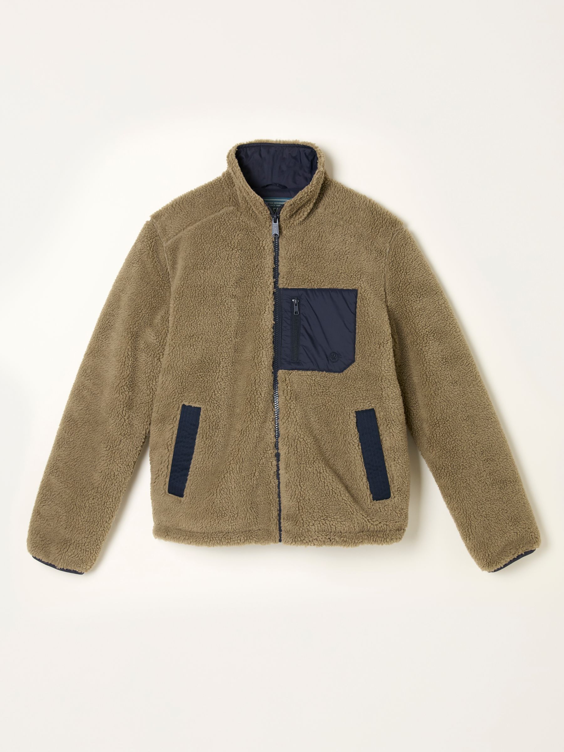 Tromso Khaki Green Fleece Jacket - Image 6 of 6