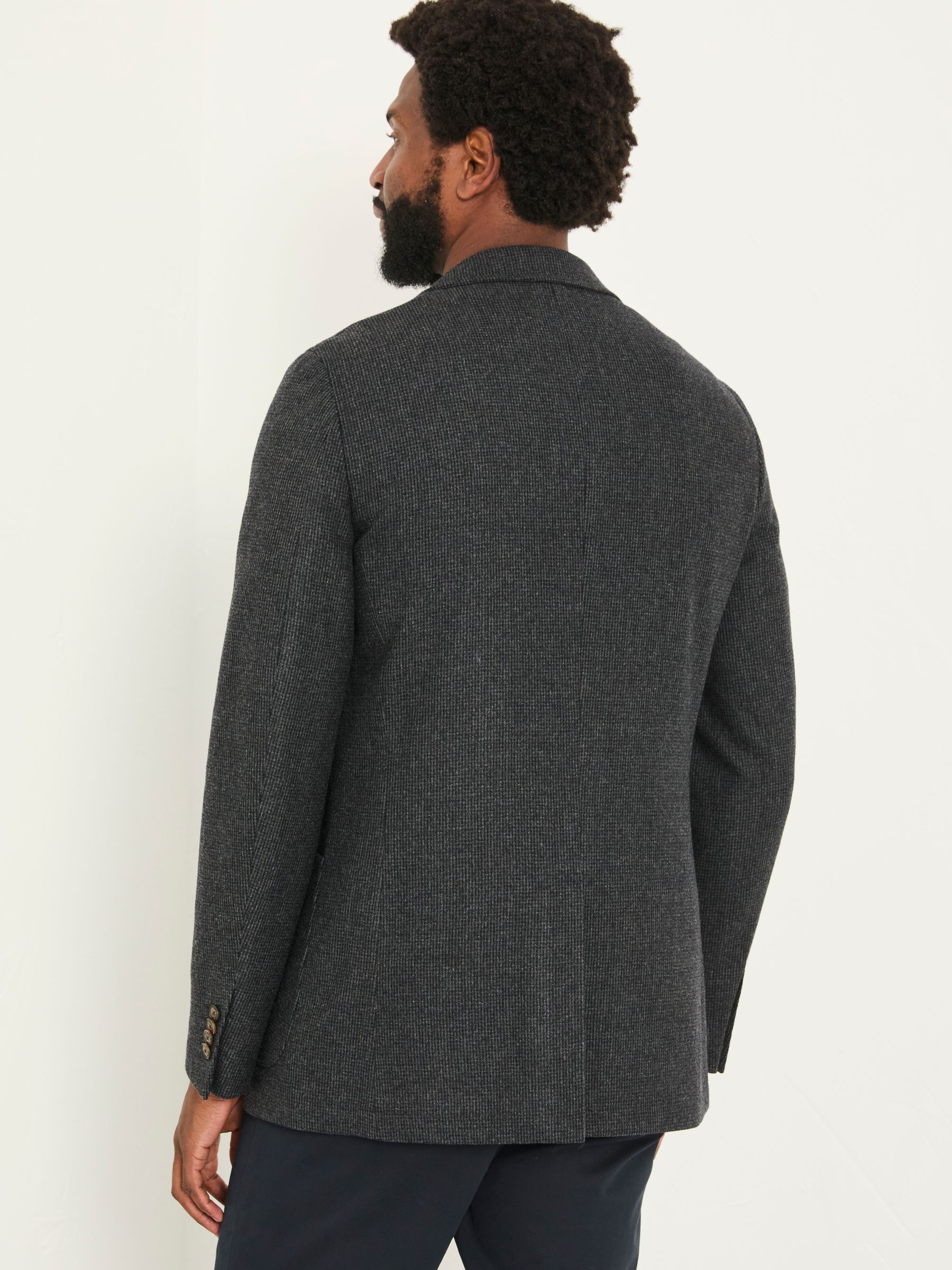 Witley Grey Wool Micro Check Blazer - Image 2 of 5