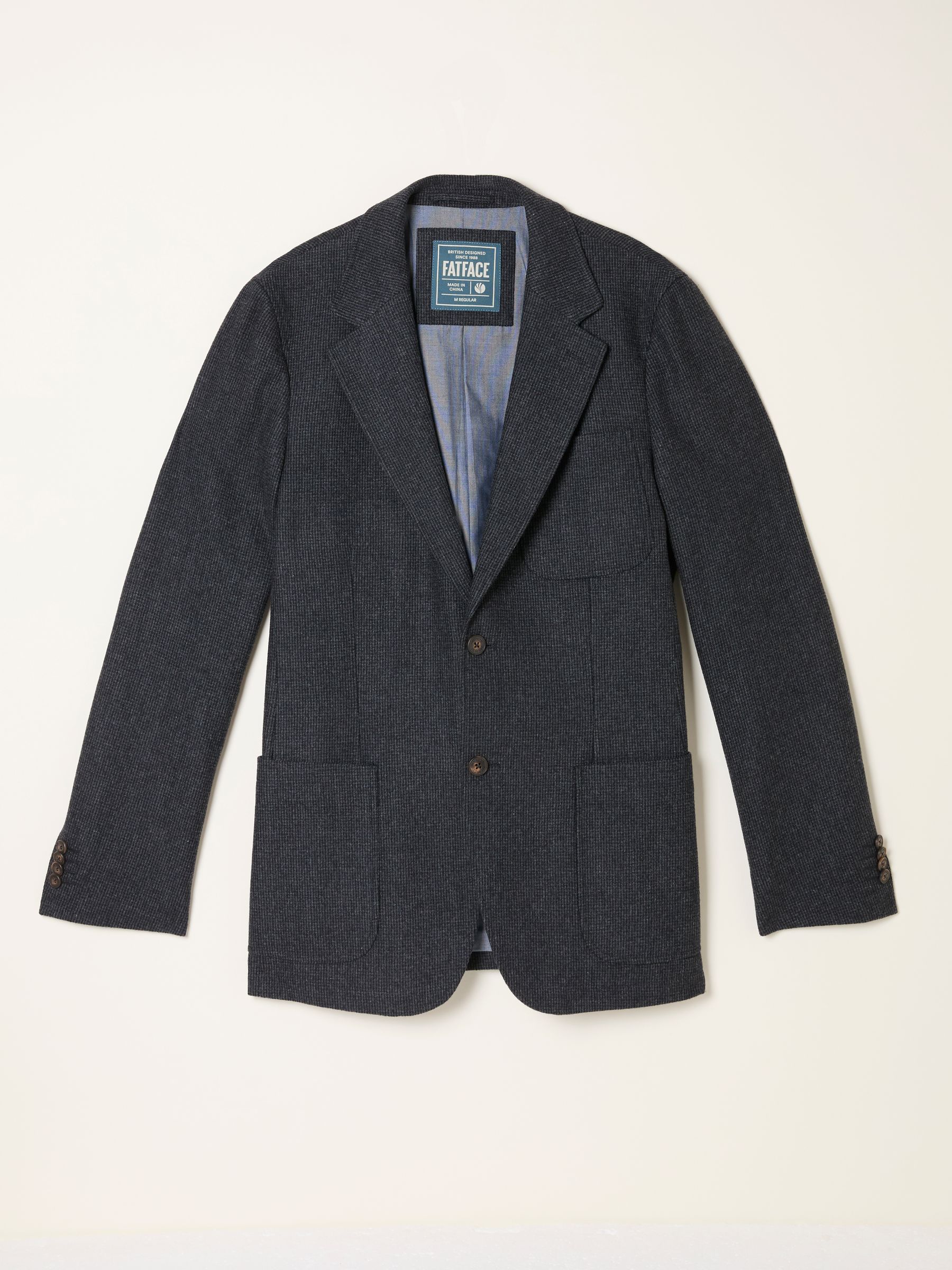 Witley Grey Wool Micro Check Blazer - Image 5 of 5