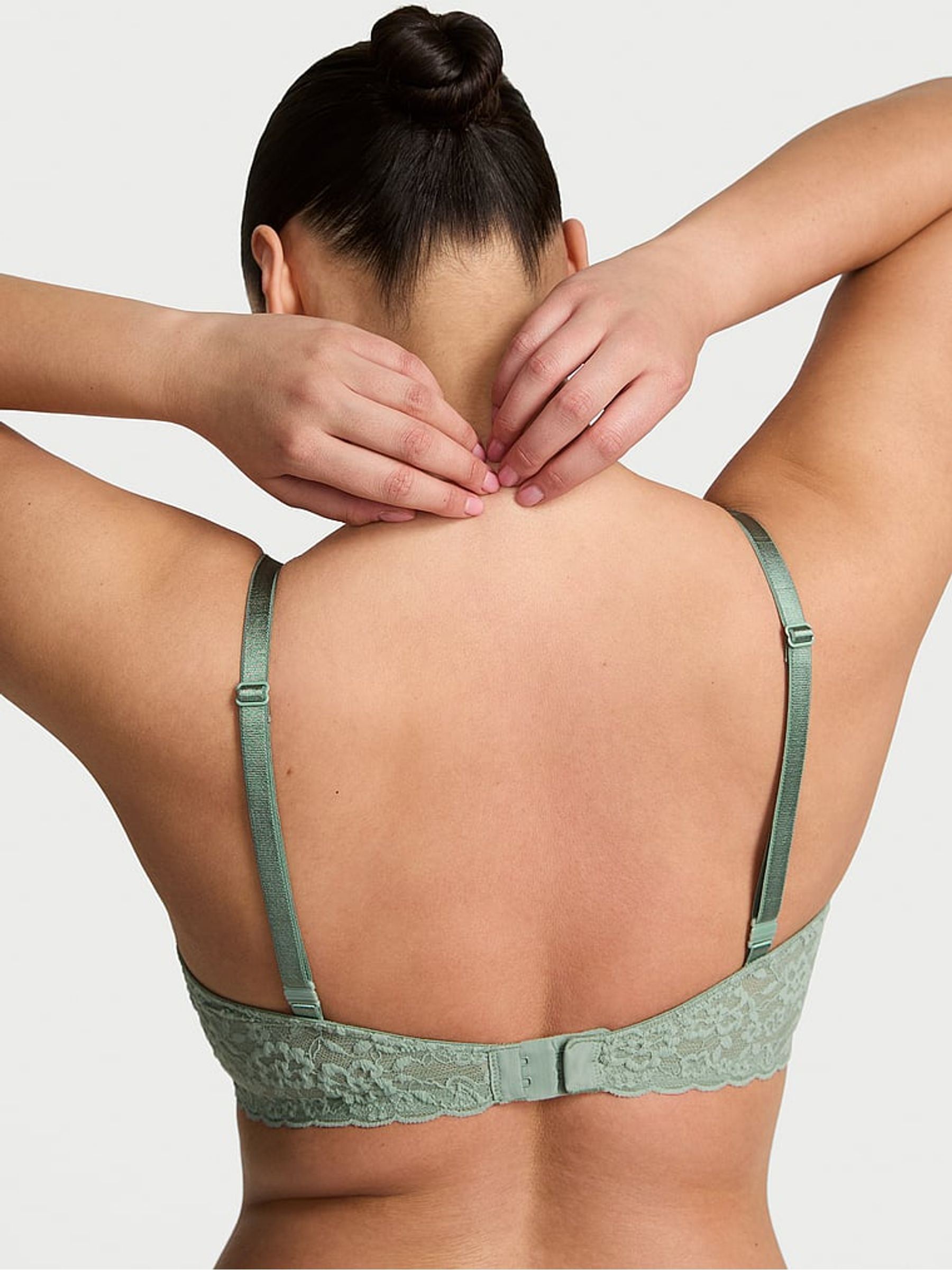 Seasalt Green Unlined Demi Sexy Tee Lace Bra - Image 2 of 5