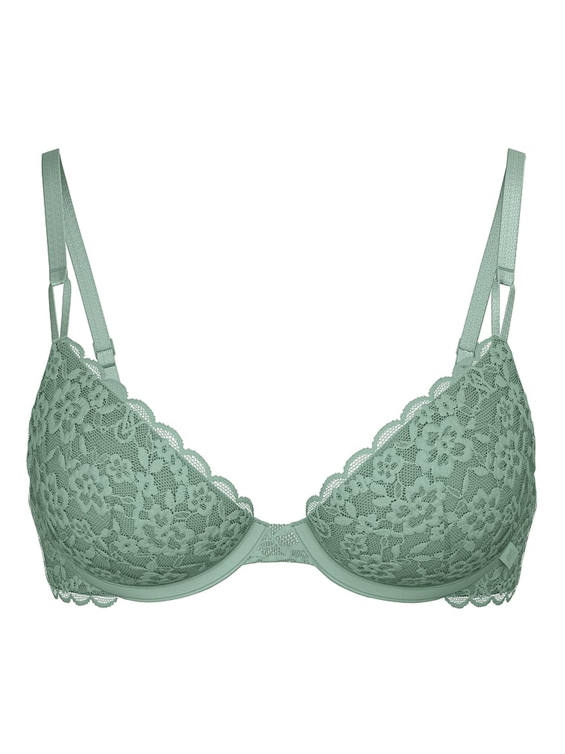 Seasalt Green Unlined Demi Sexy Tee Lace Bra - Image 5 of 5