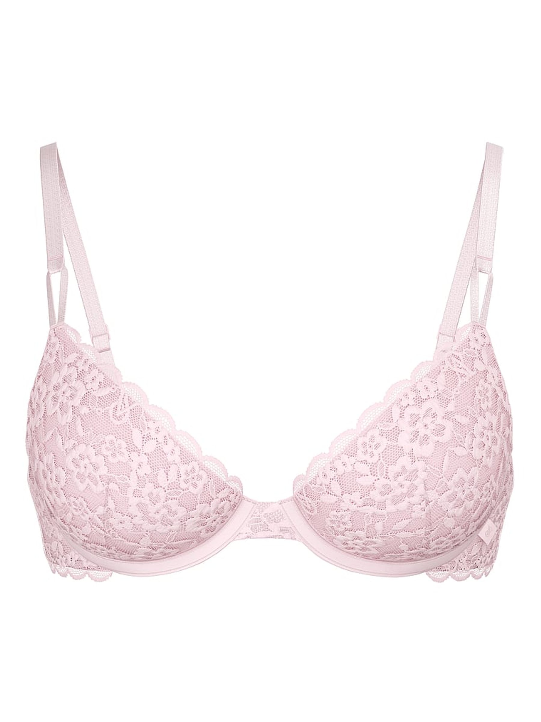 Pretty Blossom Pink Unlined Demi Sexy Tee Lace Bra - Image 3 of 3