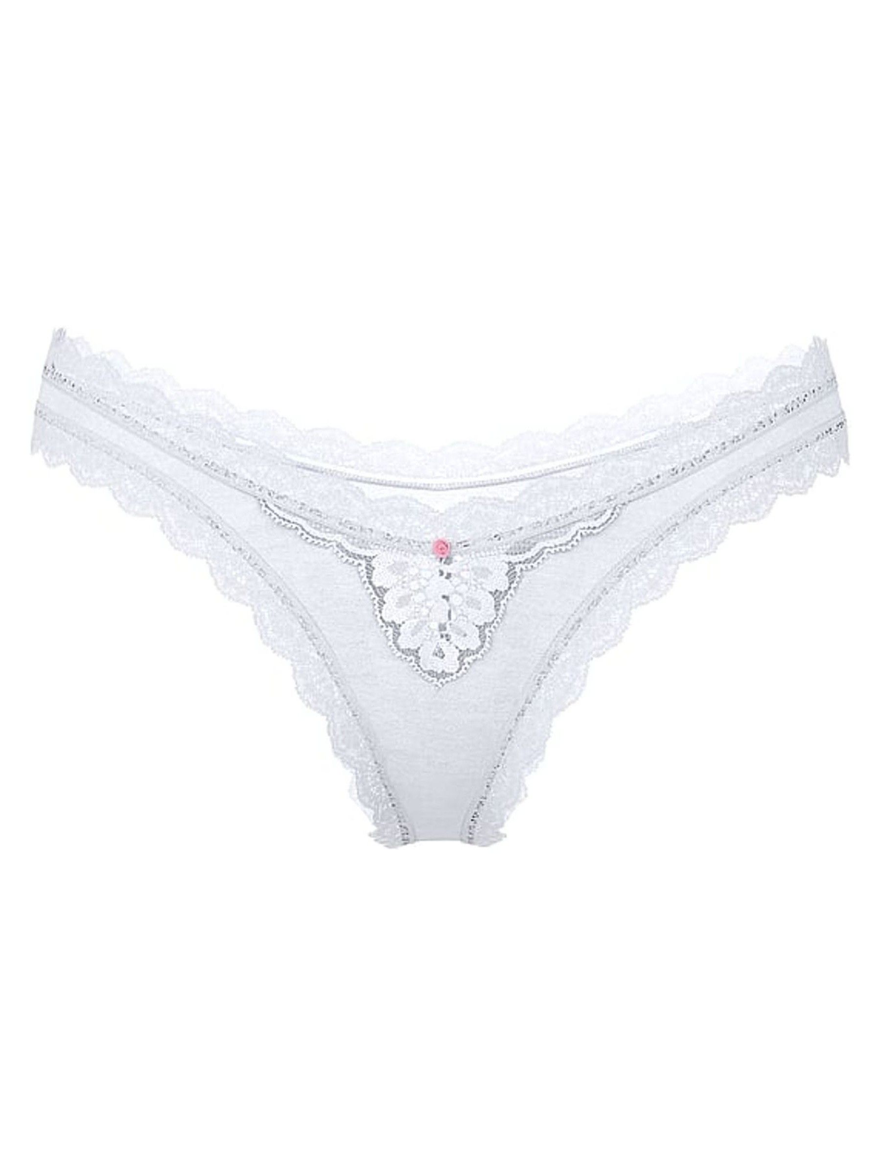 Palest Blue Lace Trim Brazilian Knickers - Image 3 of 3