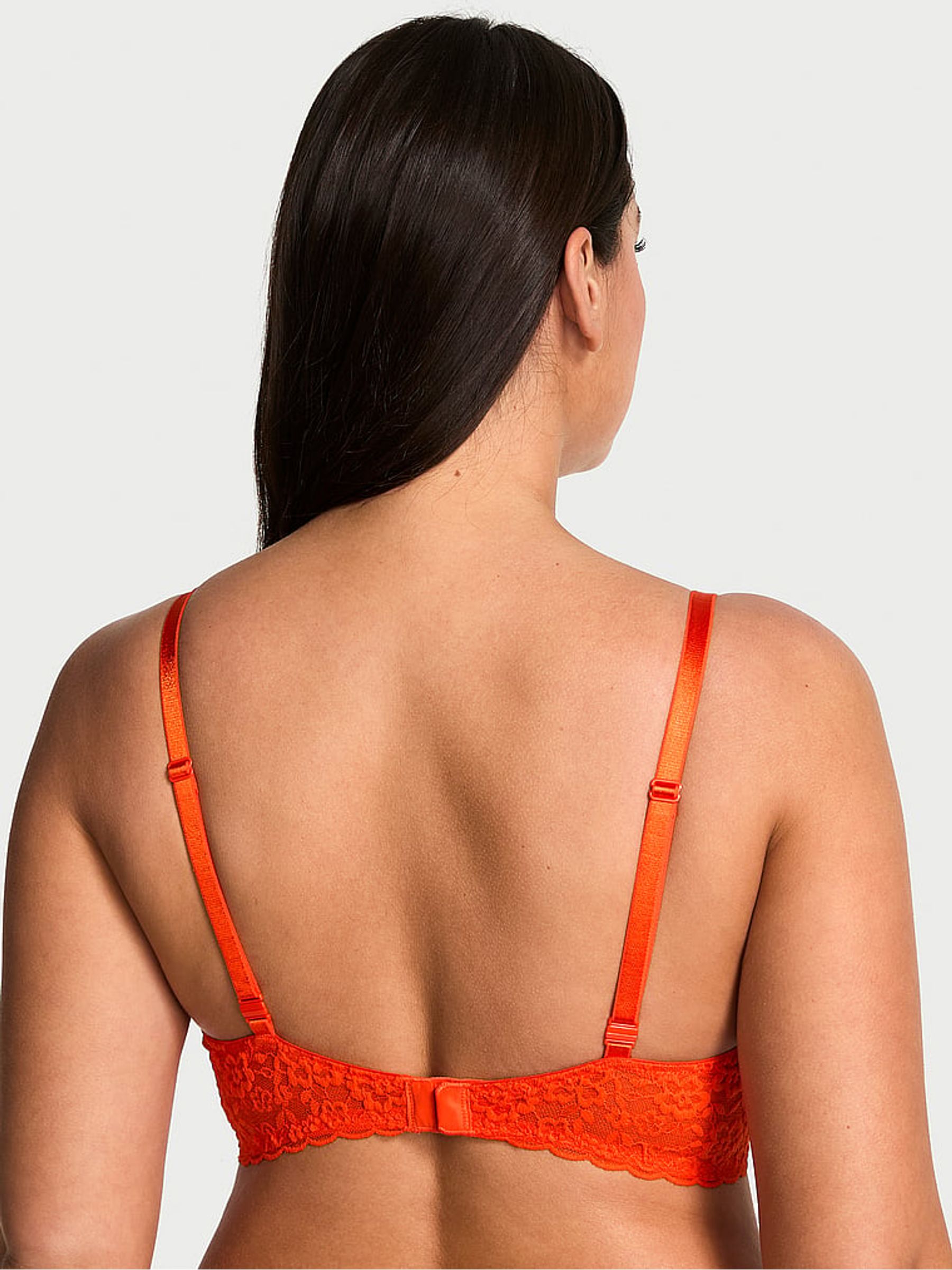 Wild Orange Unlined Demi Sexy Tee Lace Bra - Image 2 of 3