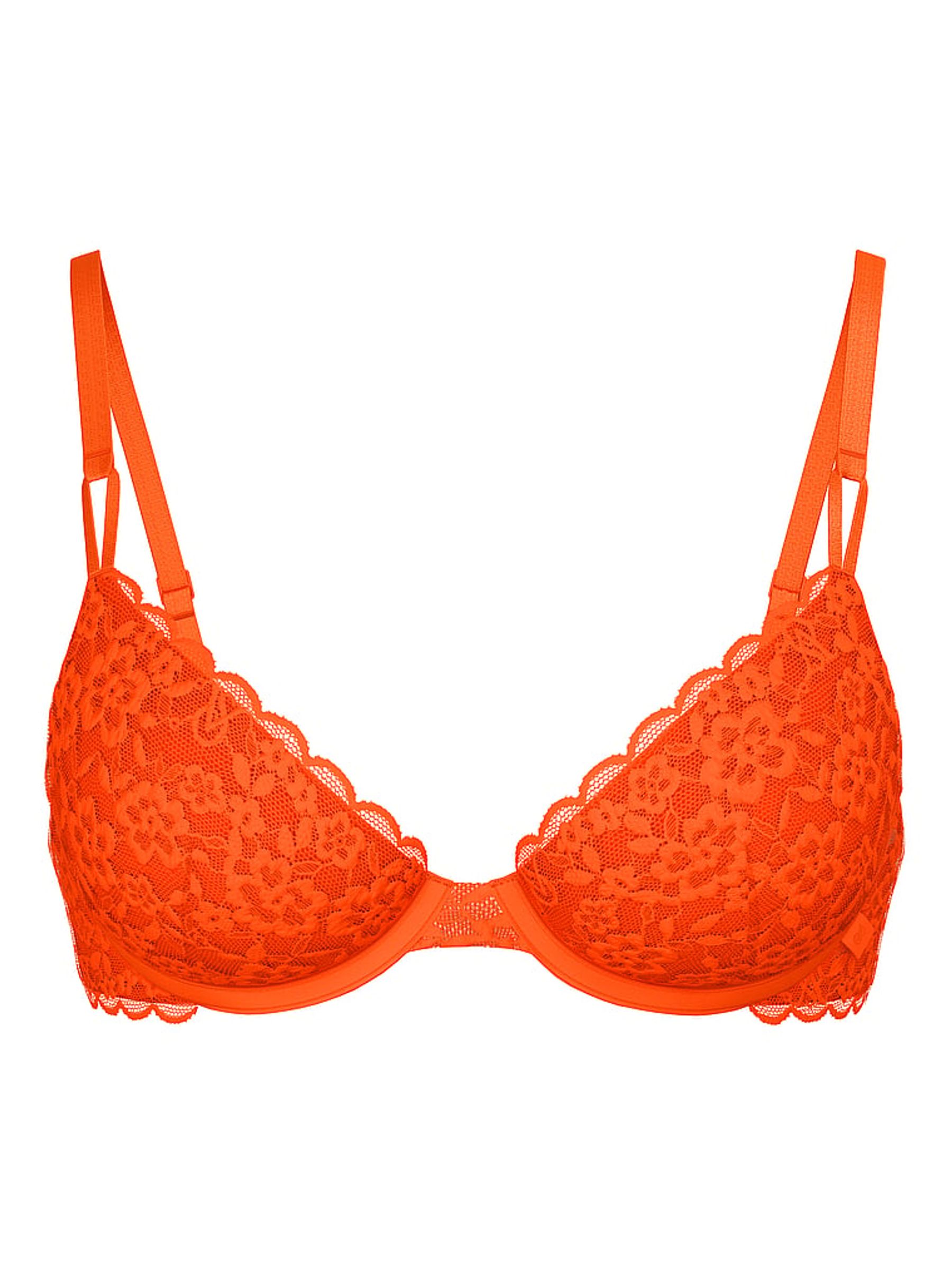 Wild Orange Unlined Demi Sexy Tee Lace Bra - Image 4 of 4