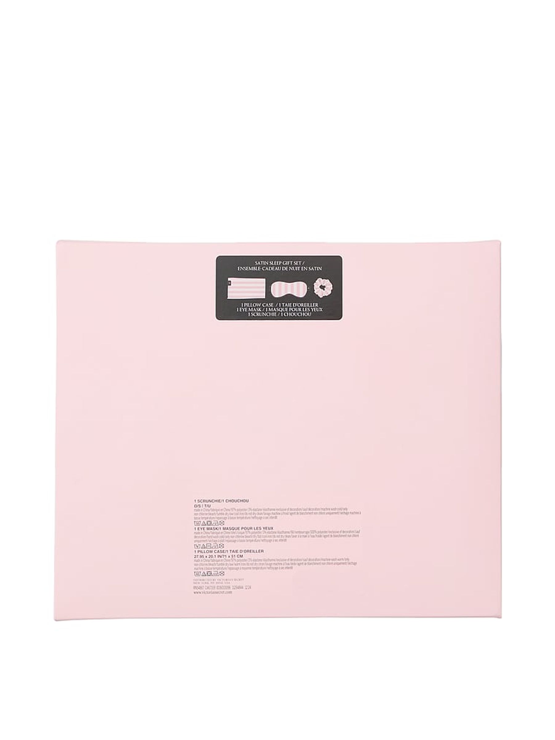 Iconic Stripe Pink Pillowcase, Eye Mask and Scrunchie Set - Image 2 of 2