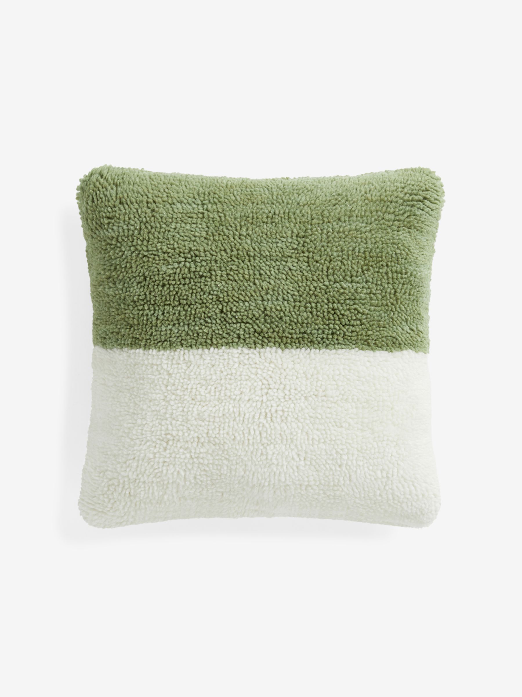 Lori Tufted Berber Cushion in Green - Image 4 of 4