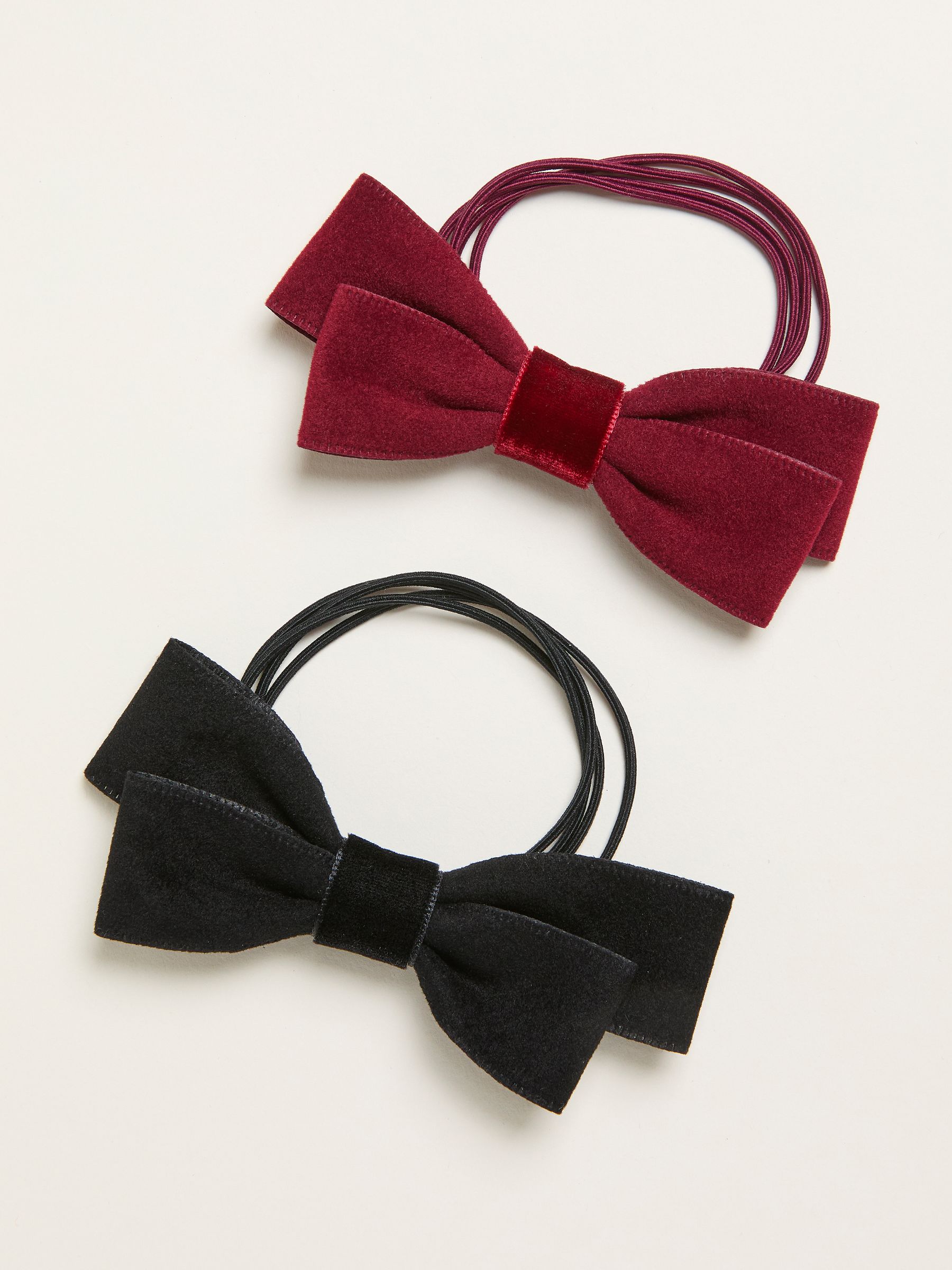 Multi 2 Pack Bow Hair Ties - Image 1 of 2