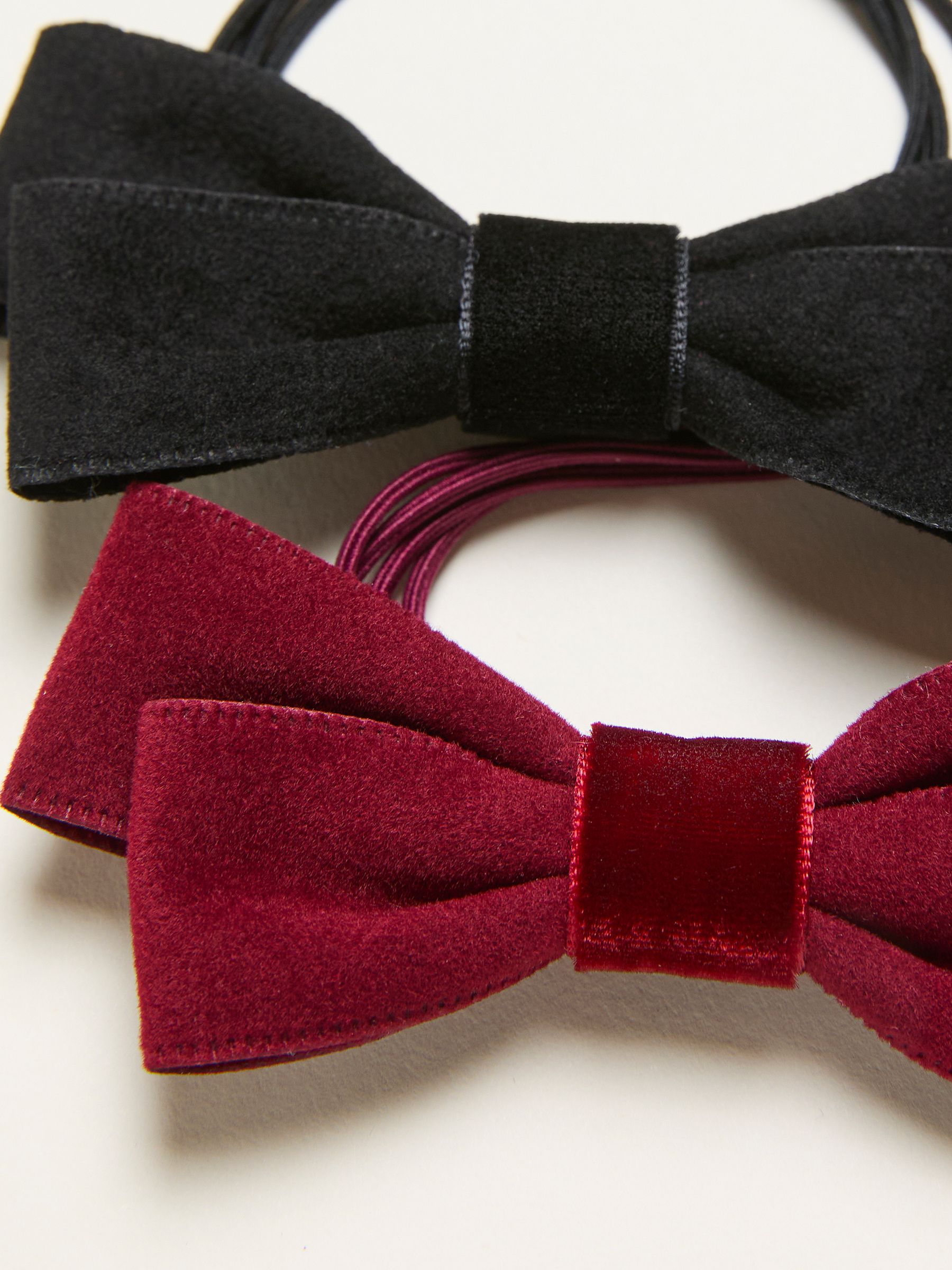 Multi 2 Pack Bow Hair Ties - Image 2 of 2