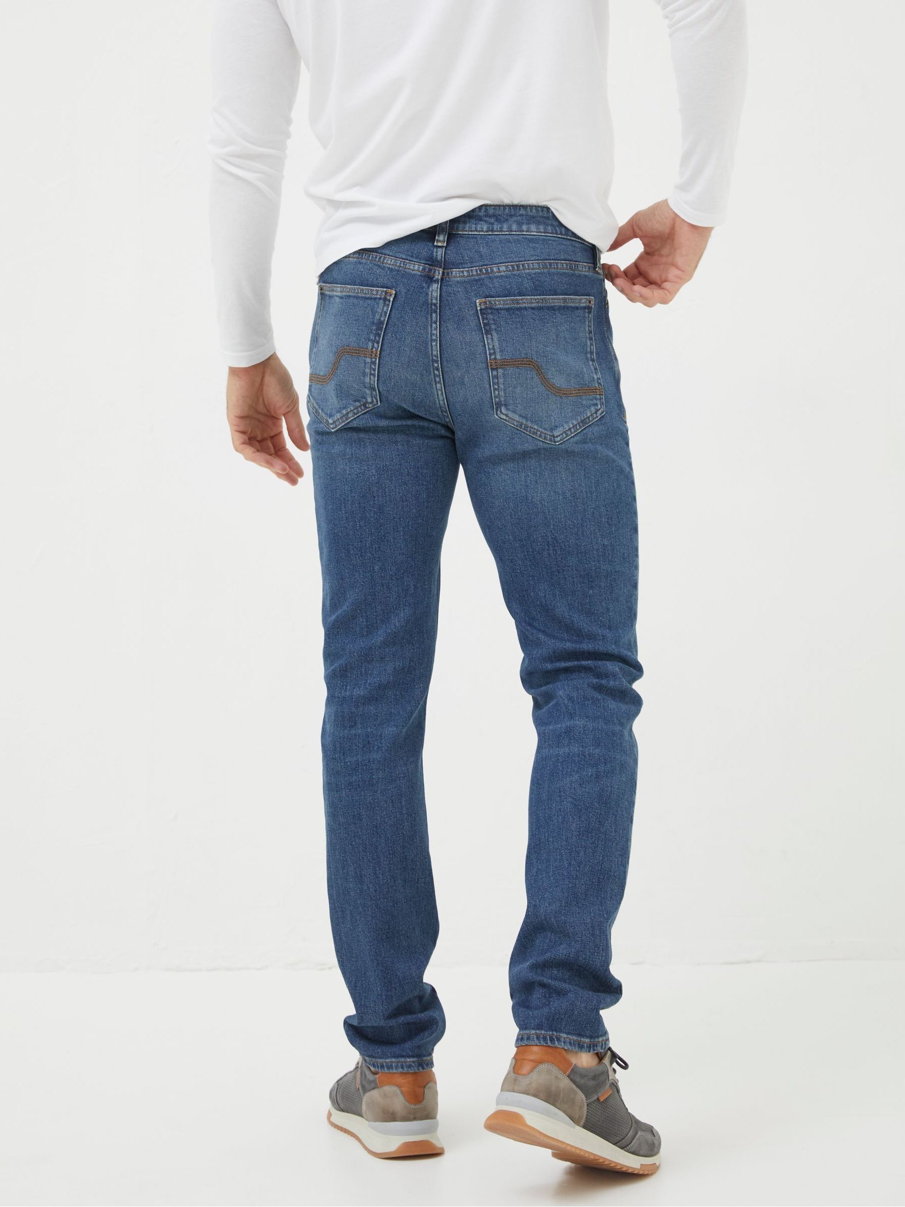 Indigo Blue Straight Fit Jeans - Image 2 of 5