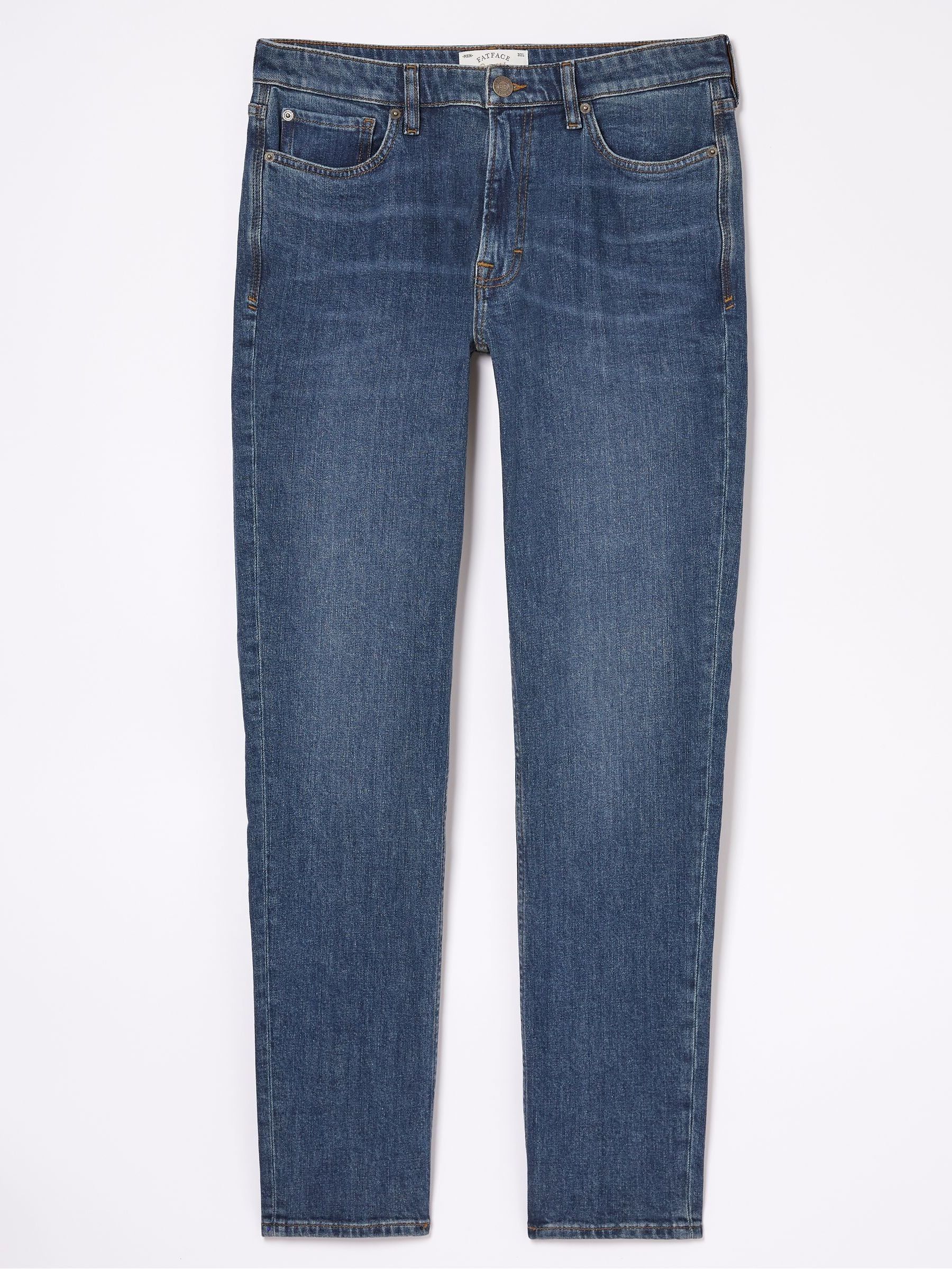 Indigo Blue Straight Fit Jeans - Image 5 of 5
