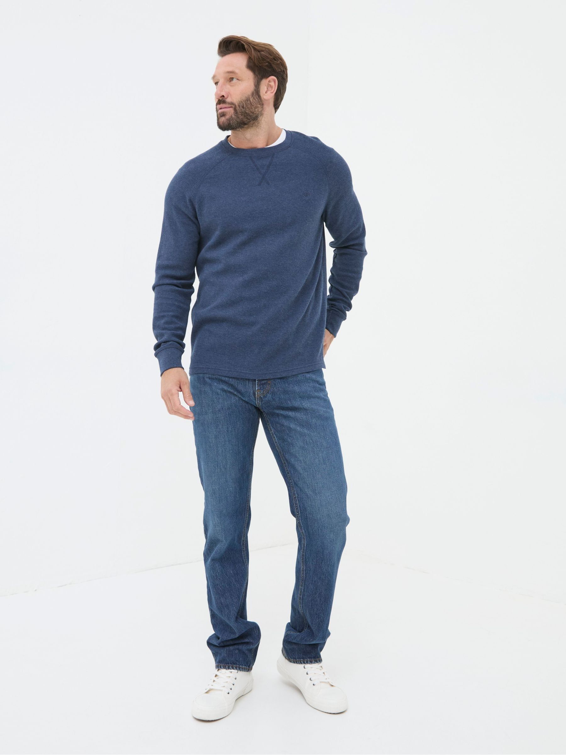 Indigo Blue Straight Fit Jeans - Image 6 of 6
