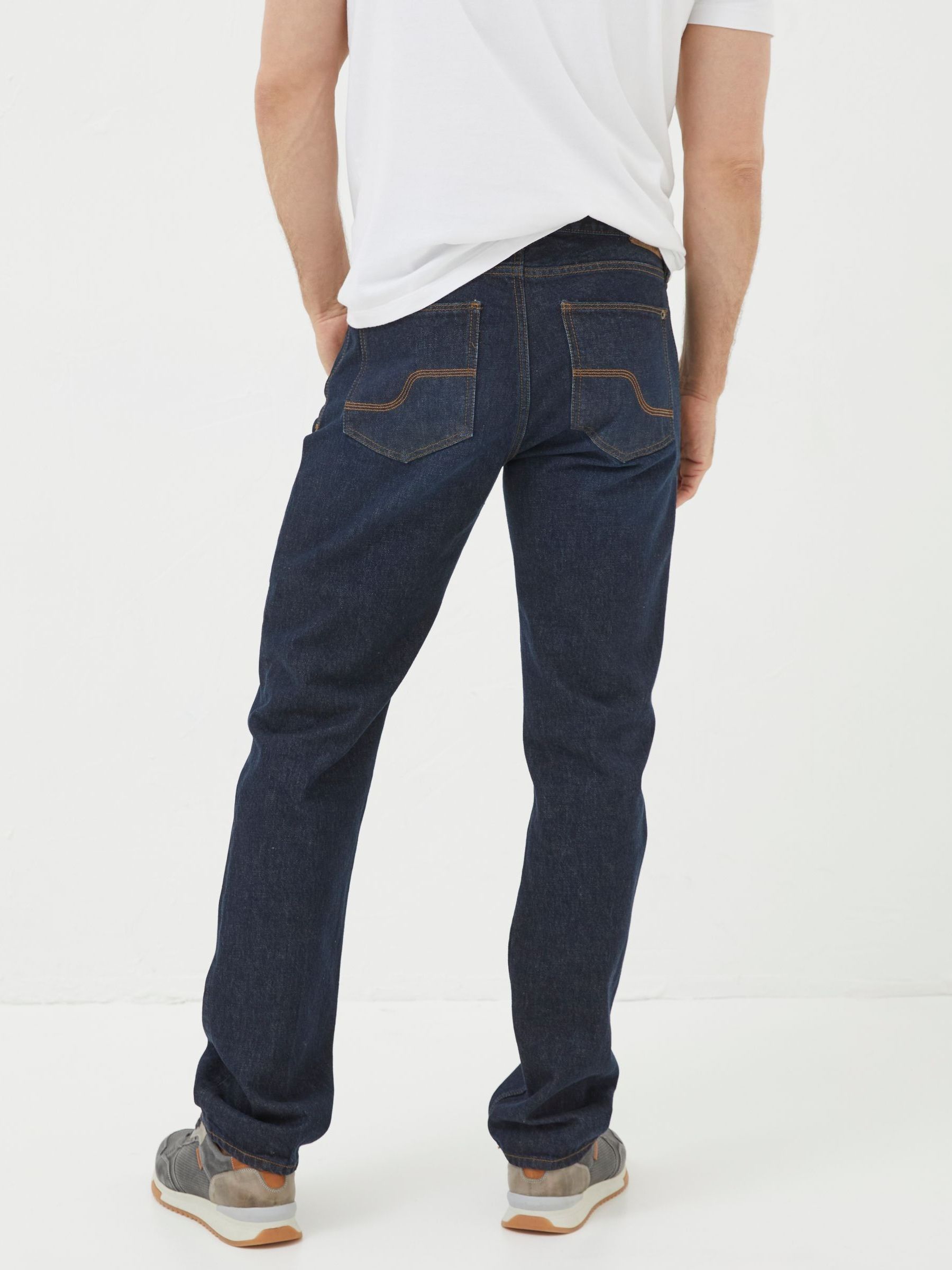 Dark Vintage Blue Straight Fit Jeans - Image 6 of 7