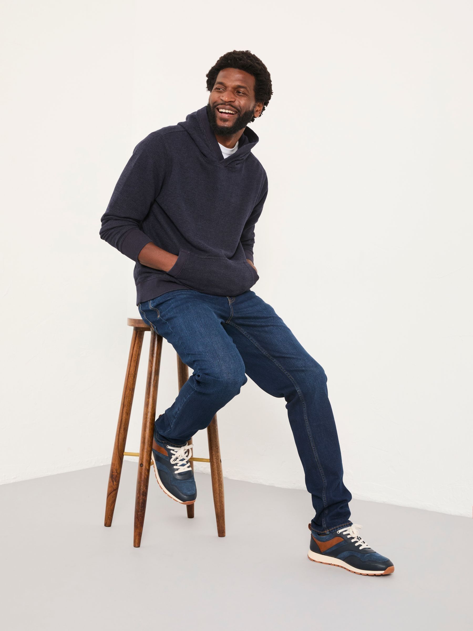 Dark Vintage Blue Slim Fit Jeans - Image 4 of 6