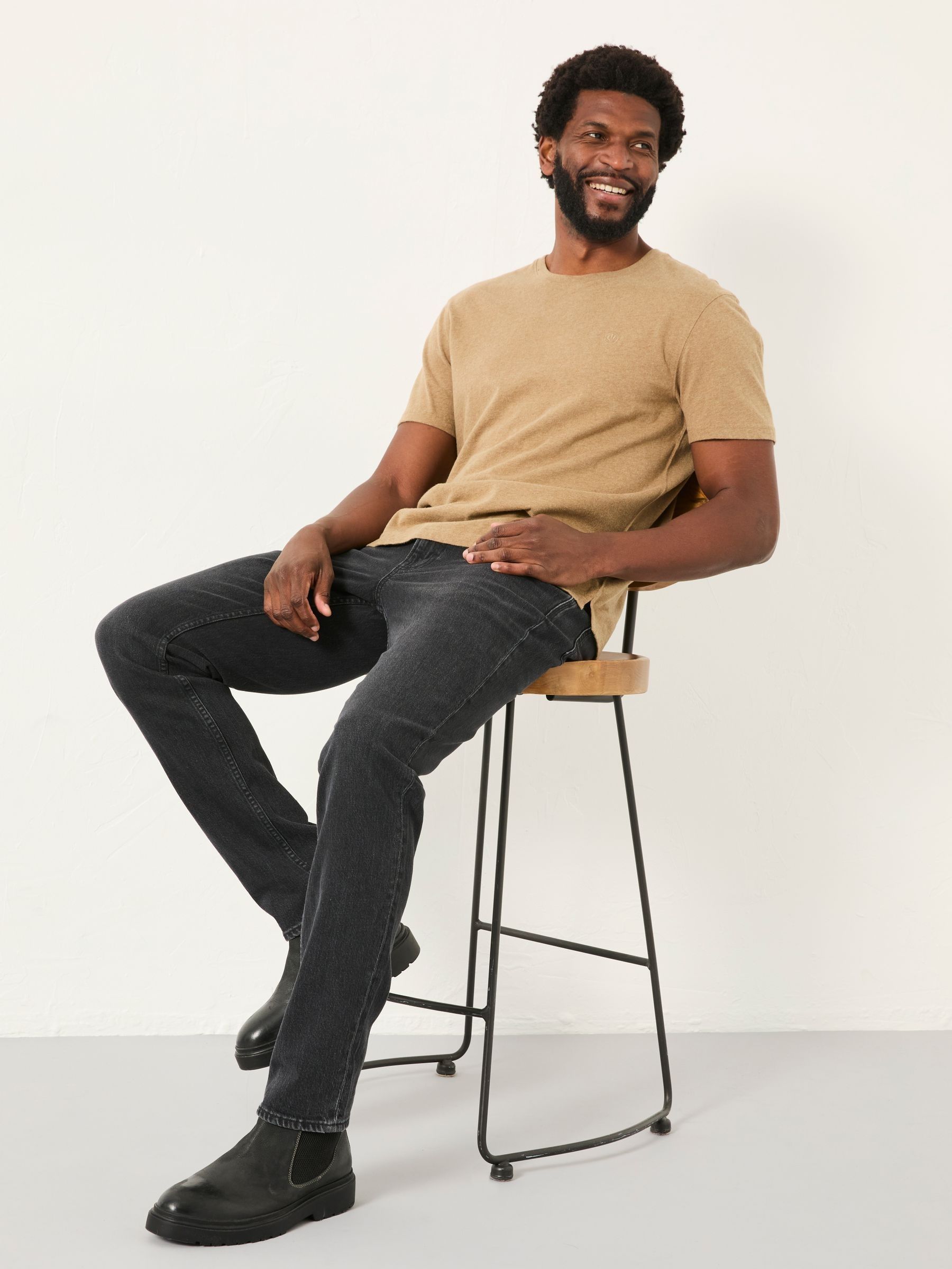Washed Black Slim Fit Slim Fit Jeans - Image 4 of 5