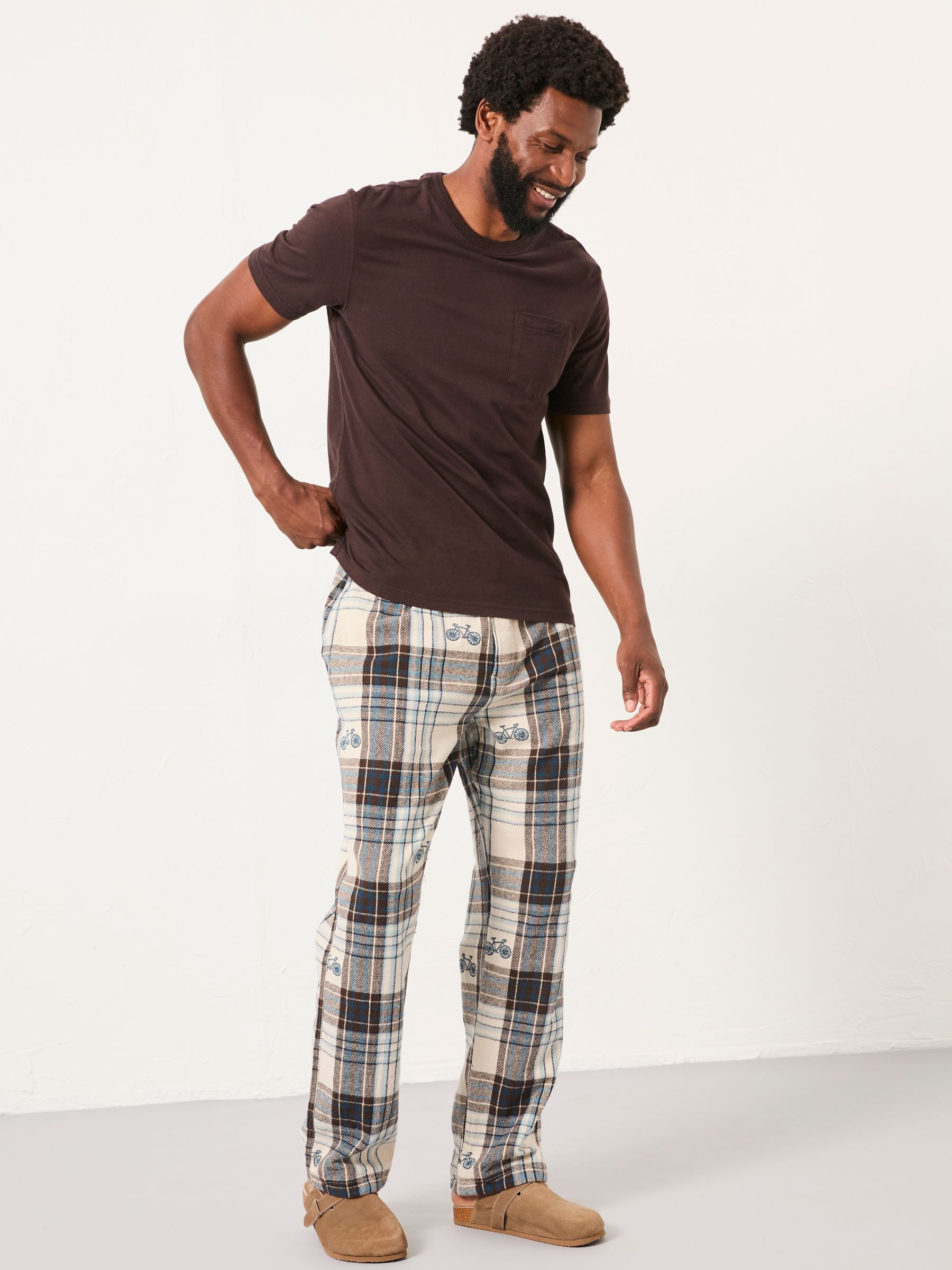 Natural Bike Jacquard Pyjama Bottoms - Image 3 of 6
