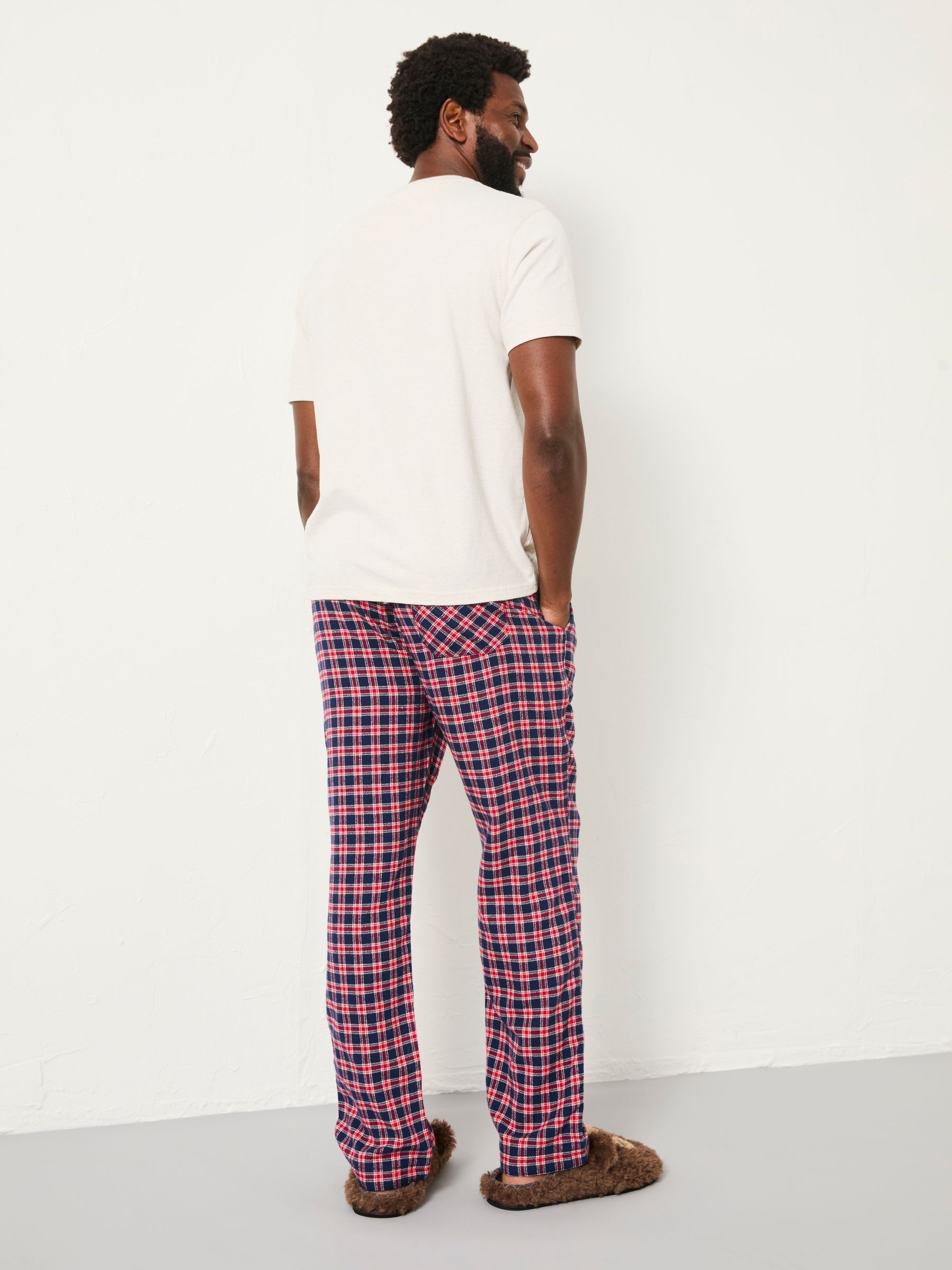 Leven Red Check Pyjama Bottoms - Image 2 of 5