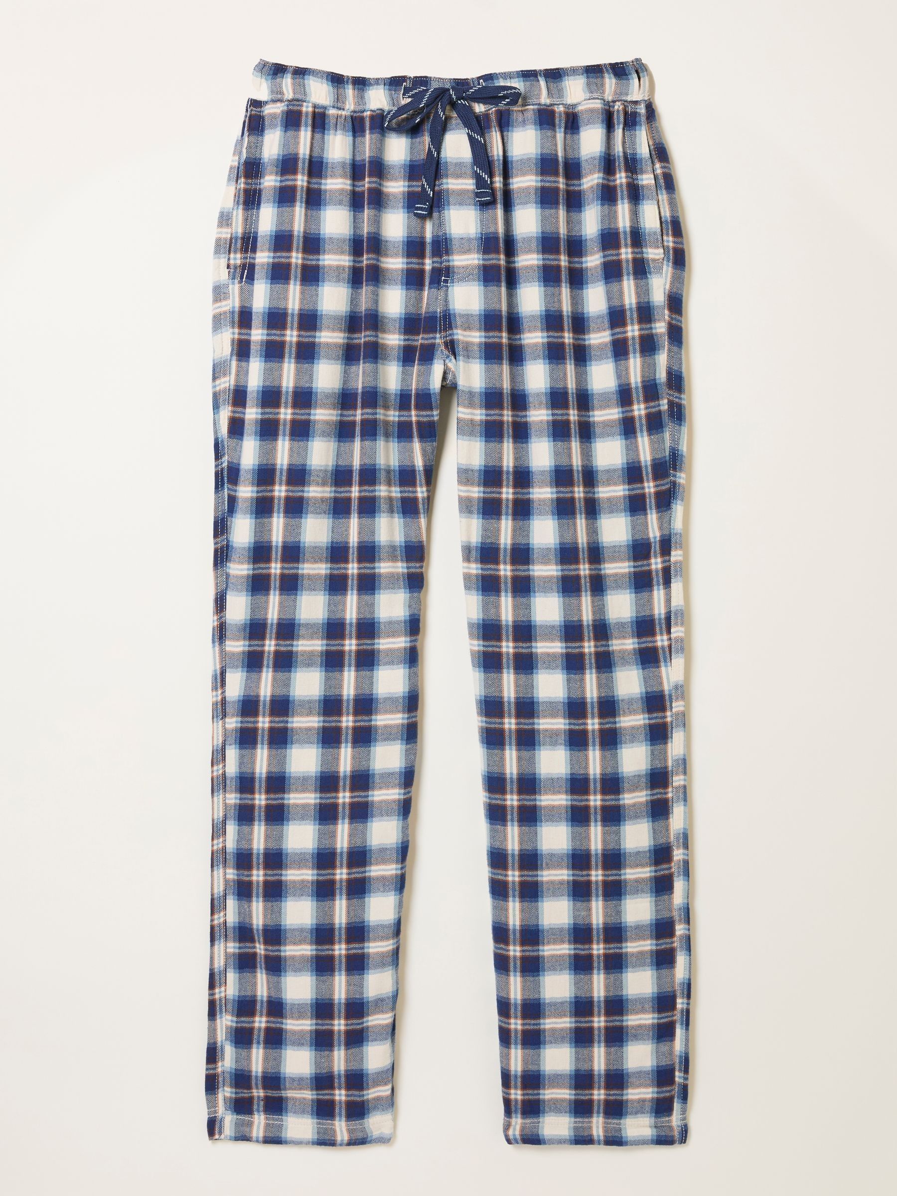 Boray Light Blue Check Pyjama Bottoms - Image 6 of 6 Boray Light Blue Check Pyjama Bottoms - Image 6 of 6