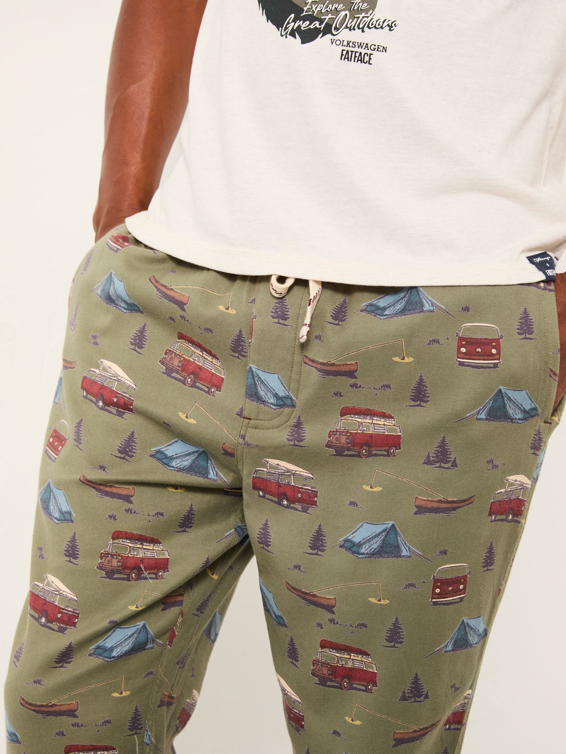 Green VW Print Pyjama Bottoms - Image 3 of 5