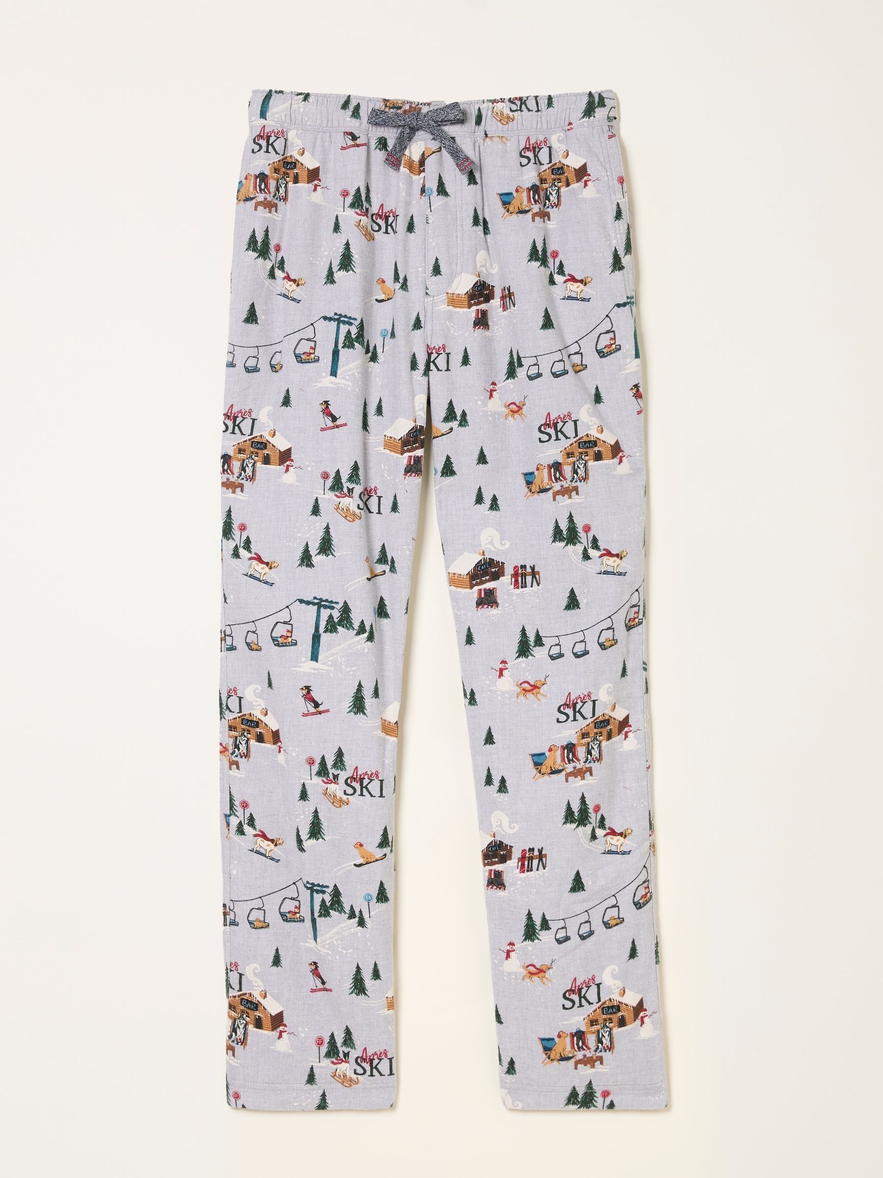 Grey Off Piste Print Pyjama Bottoms - Image 5 of 5 Grey Off Piste Print Pyjama Bottoms - Image 5 of 5