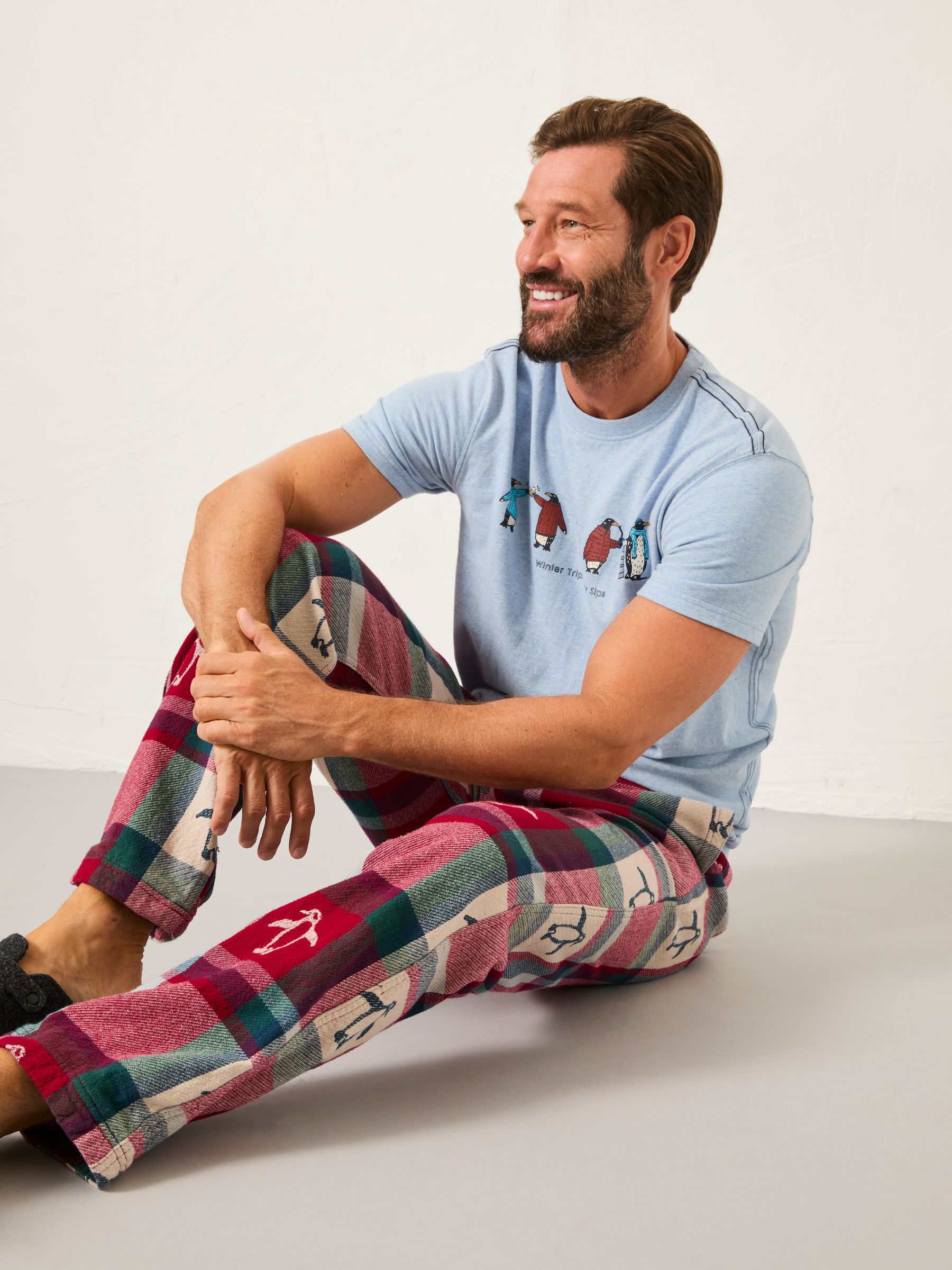 Red Penguin Jacquard Pyjama Bottoms - Image 3 of 5