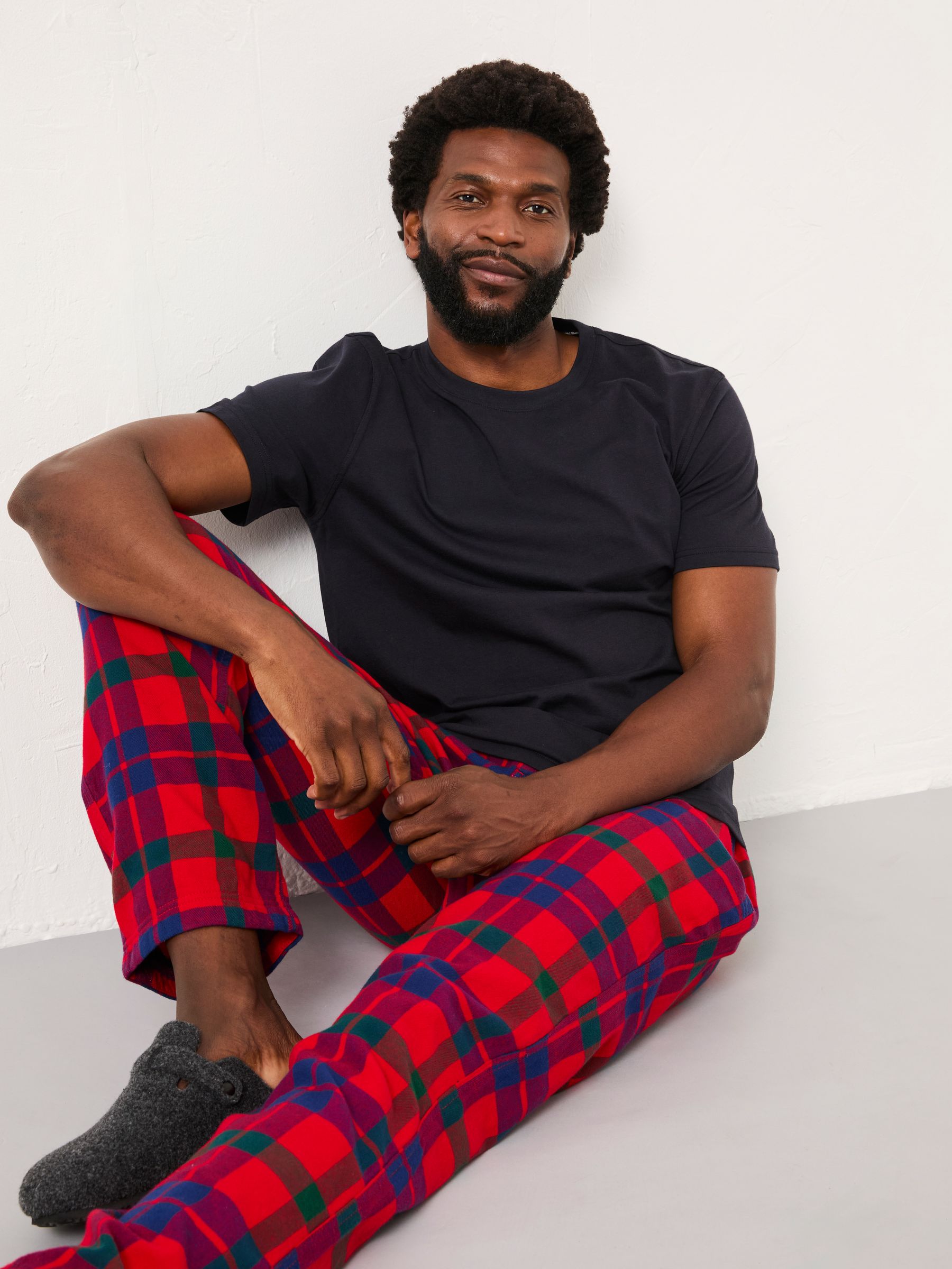 Red Shelter Check Pyjama Bottoms - Image 1 of 5