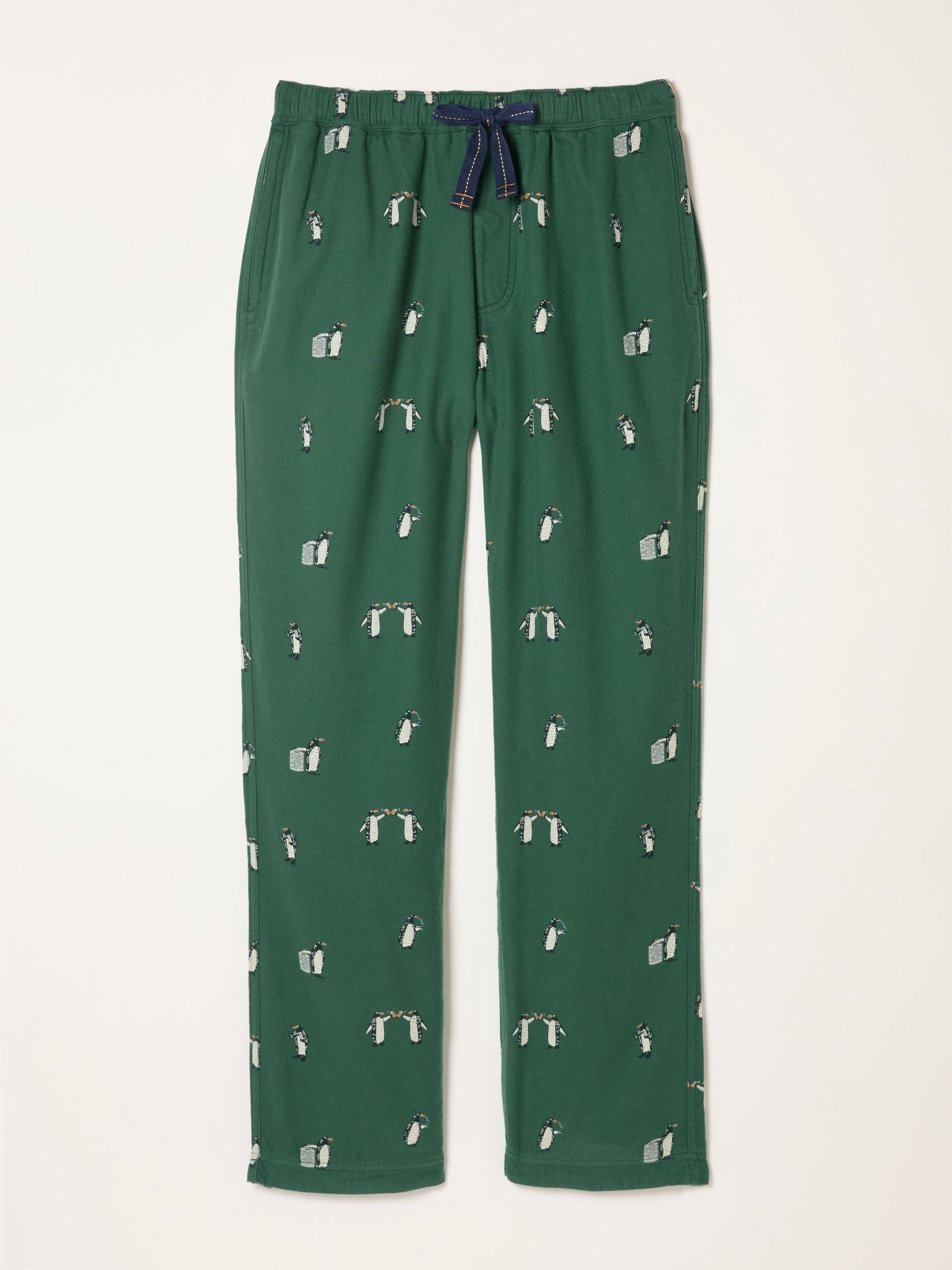 Emerald Green Penguin Print Pyjama Bottoms - Image 5 of 5 Emerald Green Penguin Print Pyjama Bottoms - Image 5 of 5